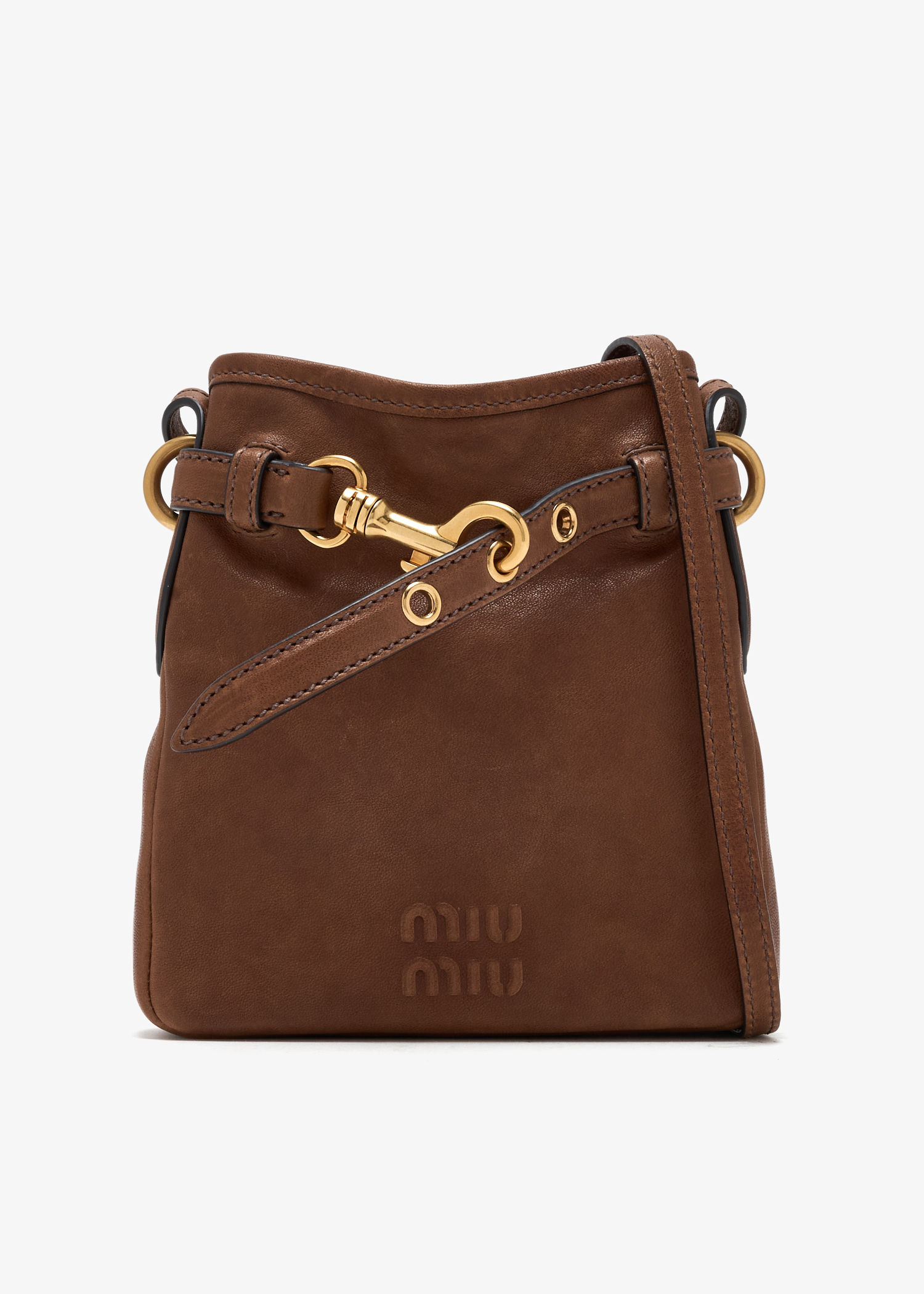 Nappa leather pouch, Brown
Nappa leather pouch, Brown