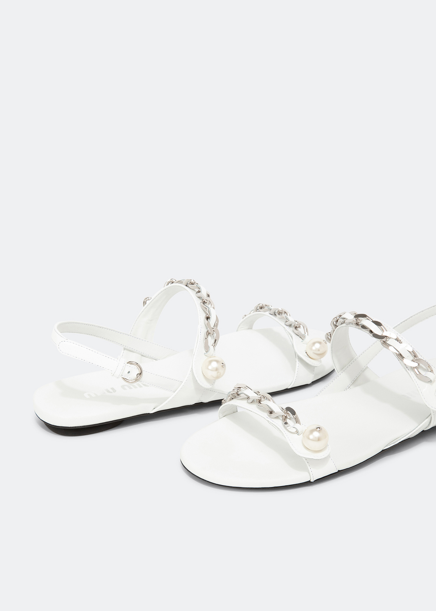 Leather sandals, White
Leather sandals, White