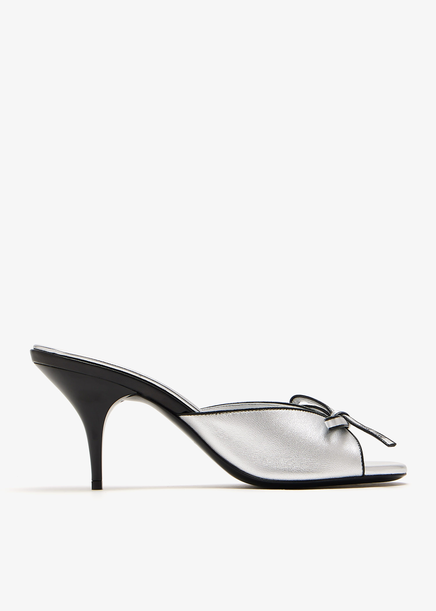 Mordoré nappa leather bow sandals, Silver
Mordoré nappa leather bow sandals, Silver