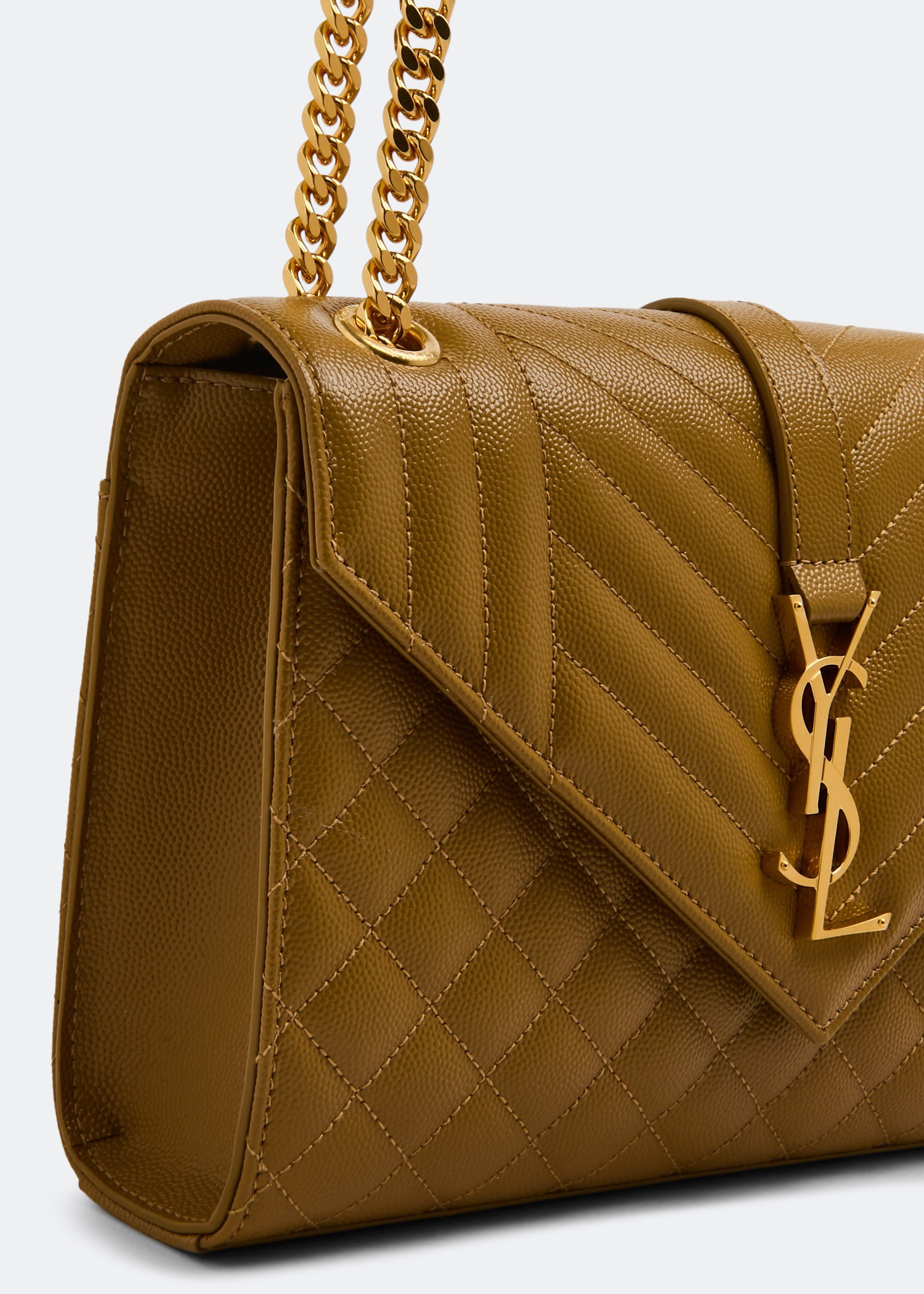 Envelope medium chain bag, Brown