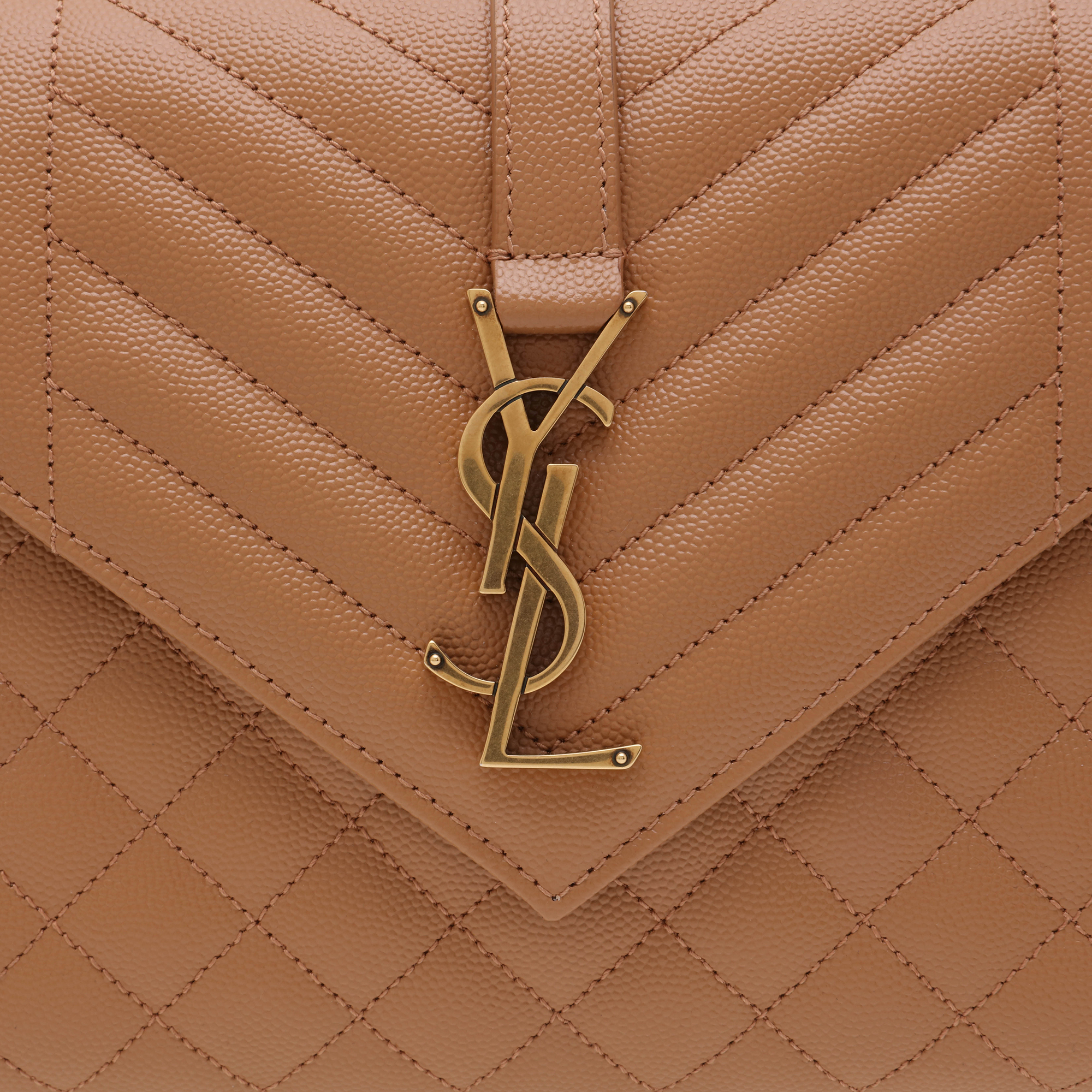 Medium envelope chain bag, Brown
