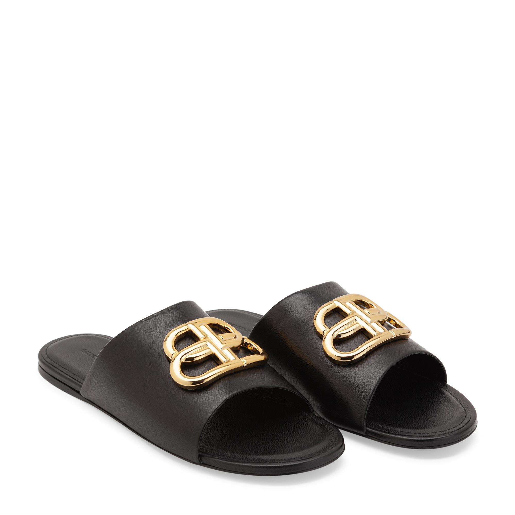 BB flat sandals, Black