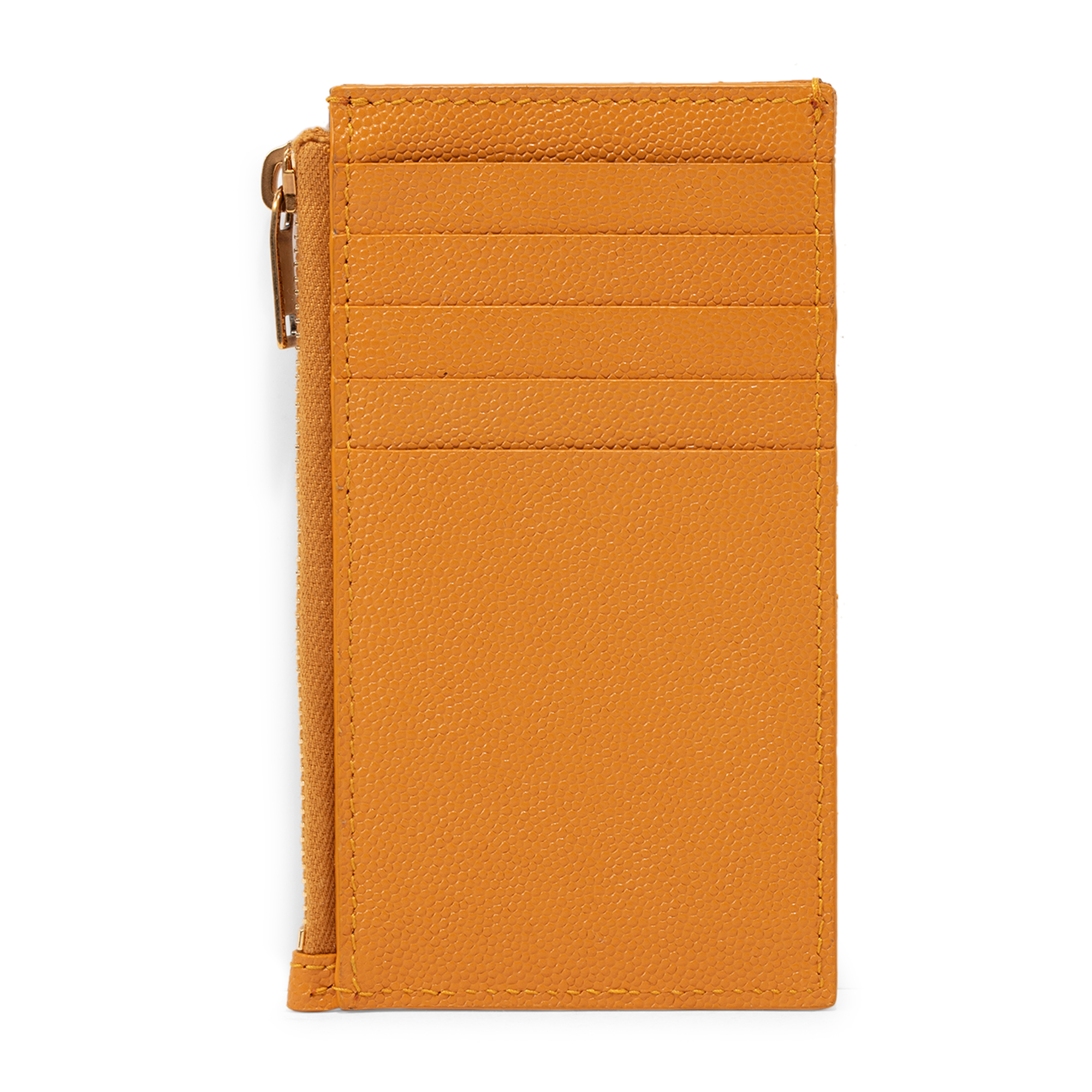 Monogram card holder, Yellow