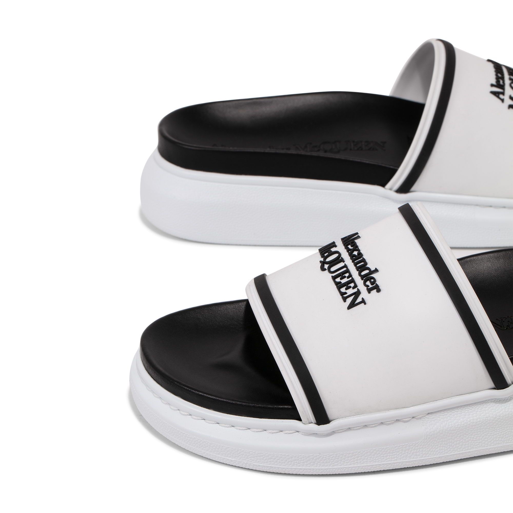 Oversized hybrid signature slides, White