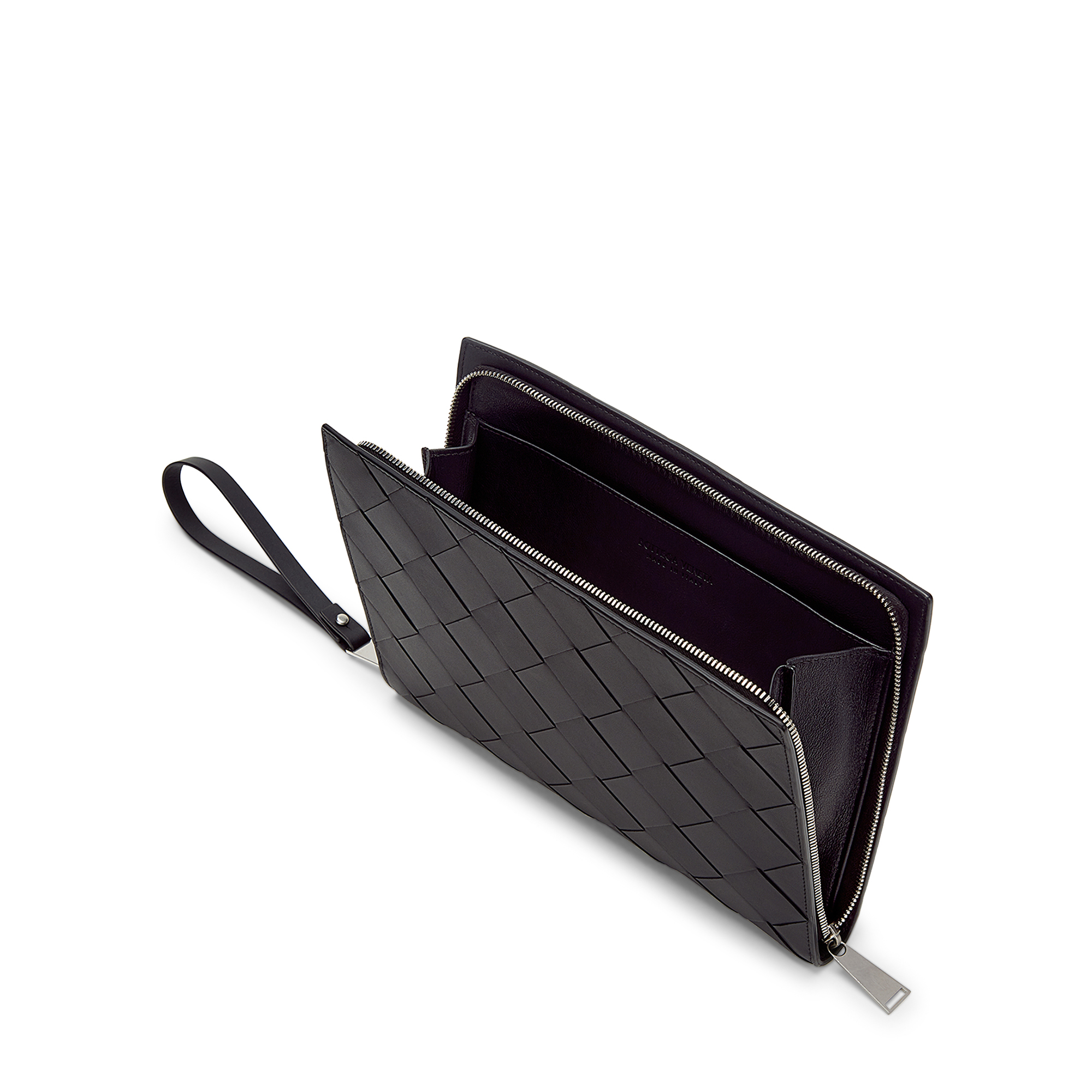 Intrecciato document case, Black