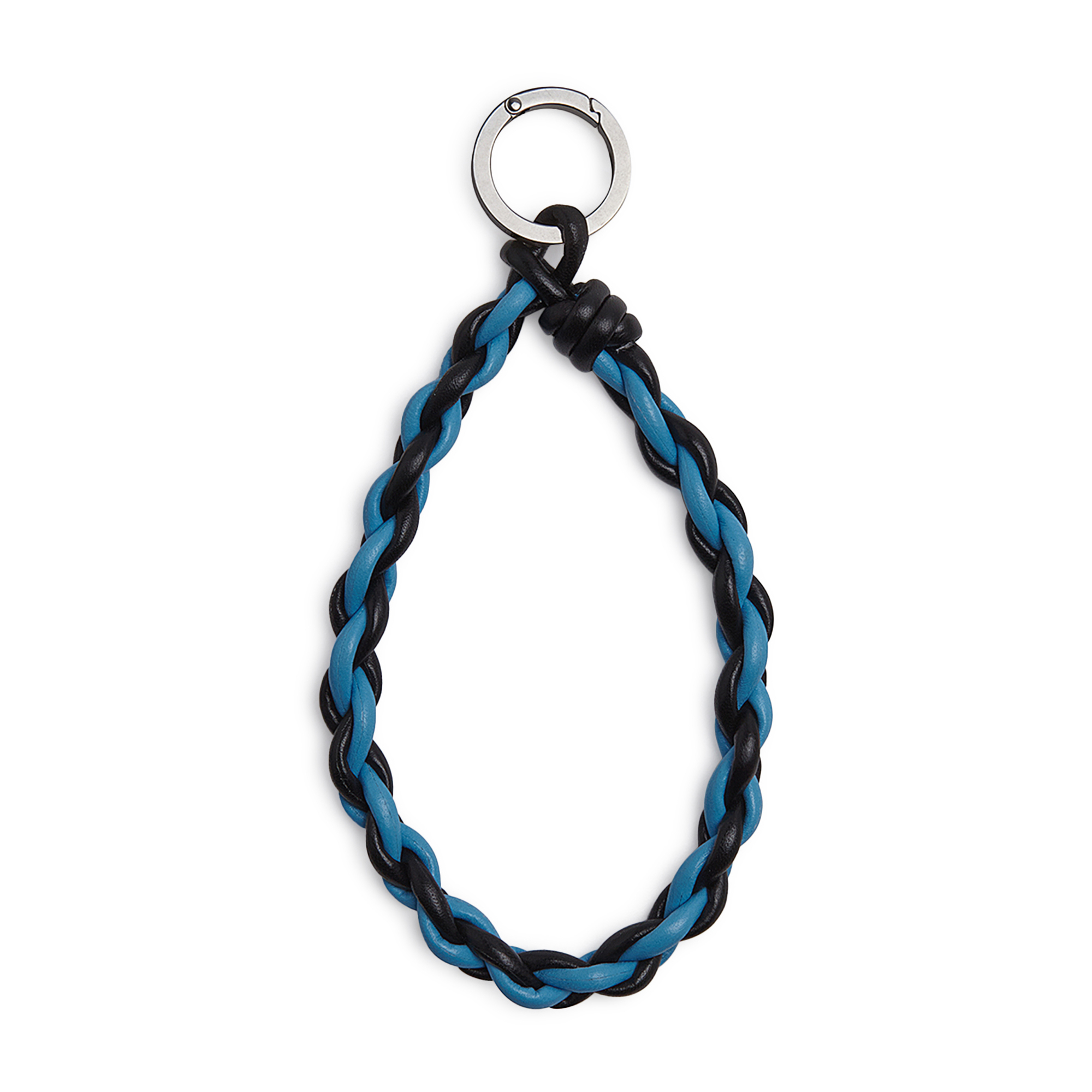 Braided keyring, Blue