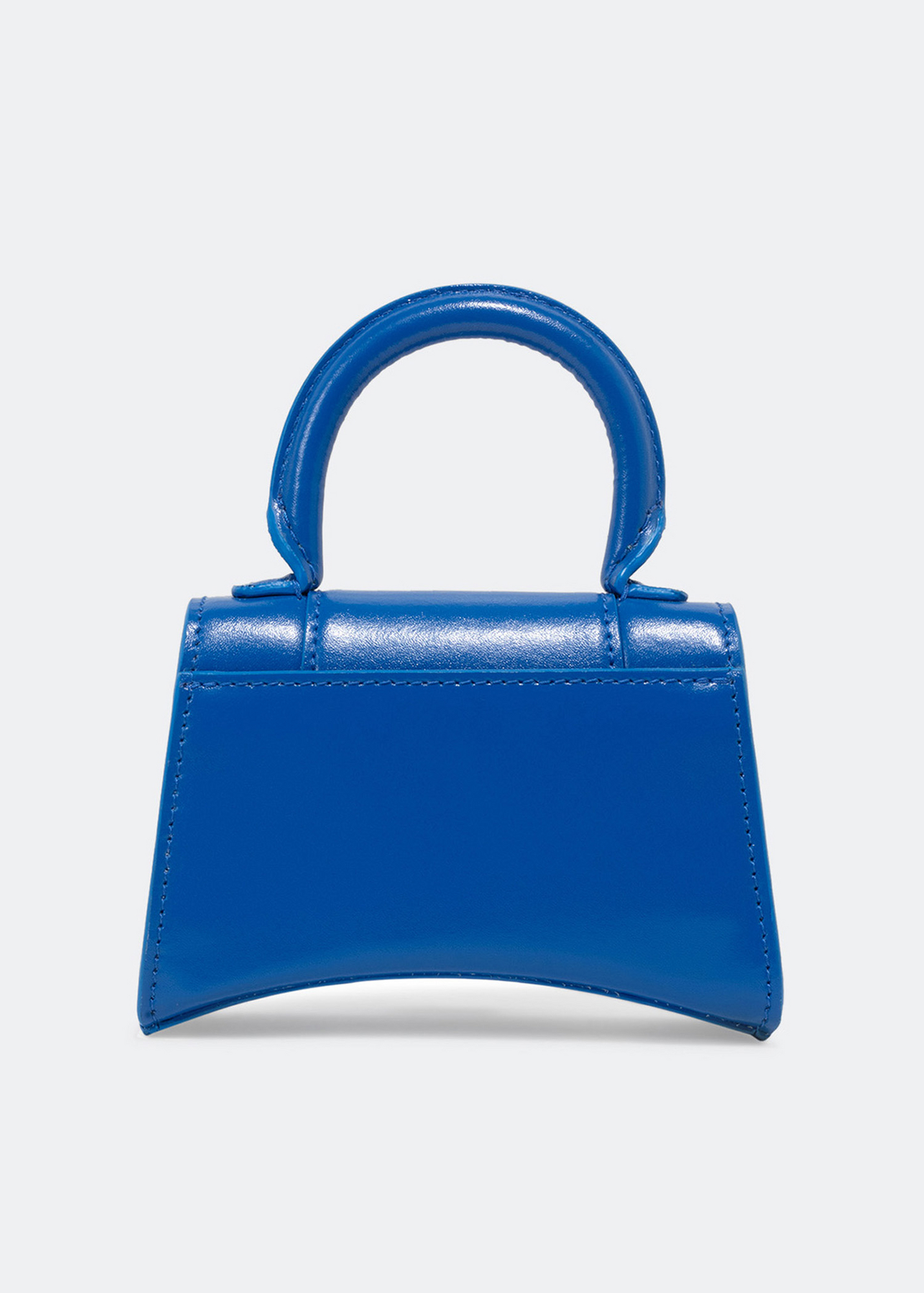 Hourglass mini top handle bag, Blue