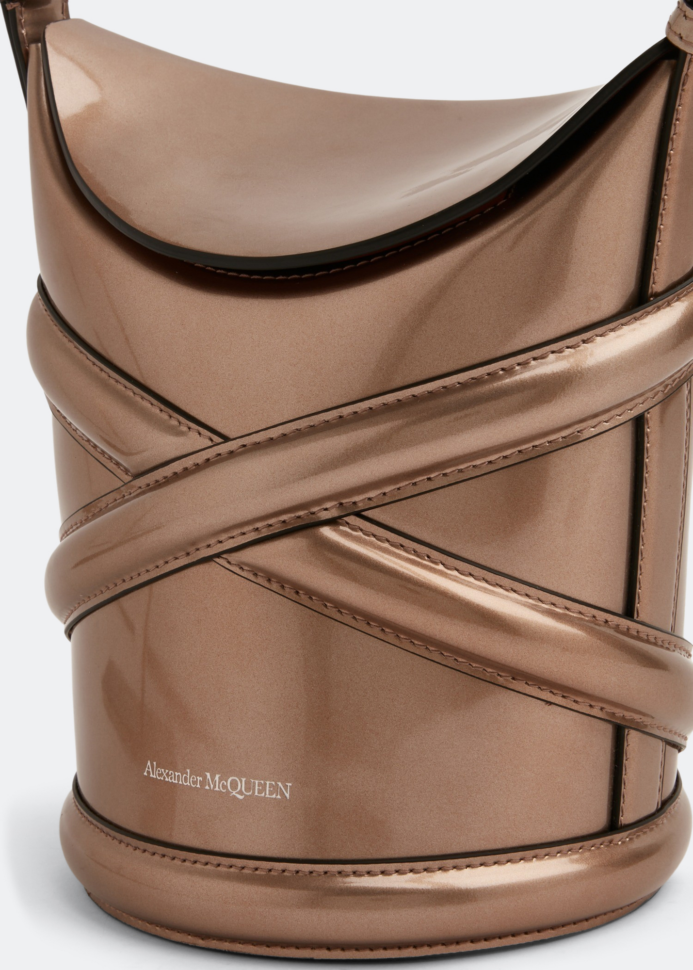 The Curve shoulder bag, Metallic
