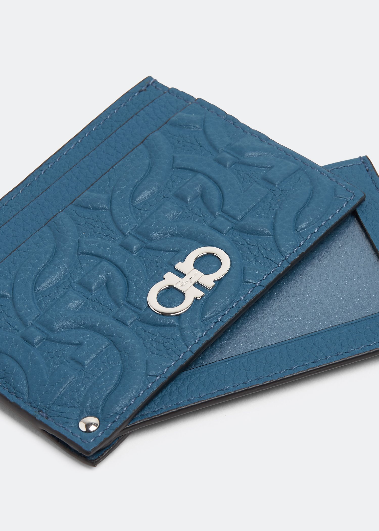 Gancini credit card holder, Blue