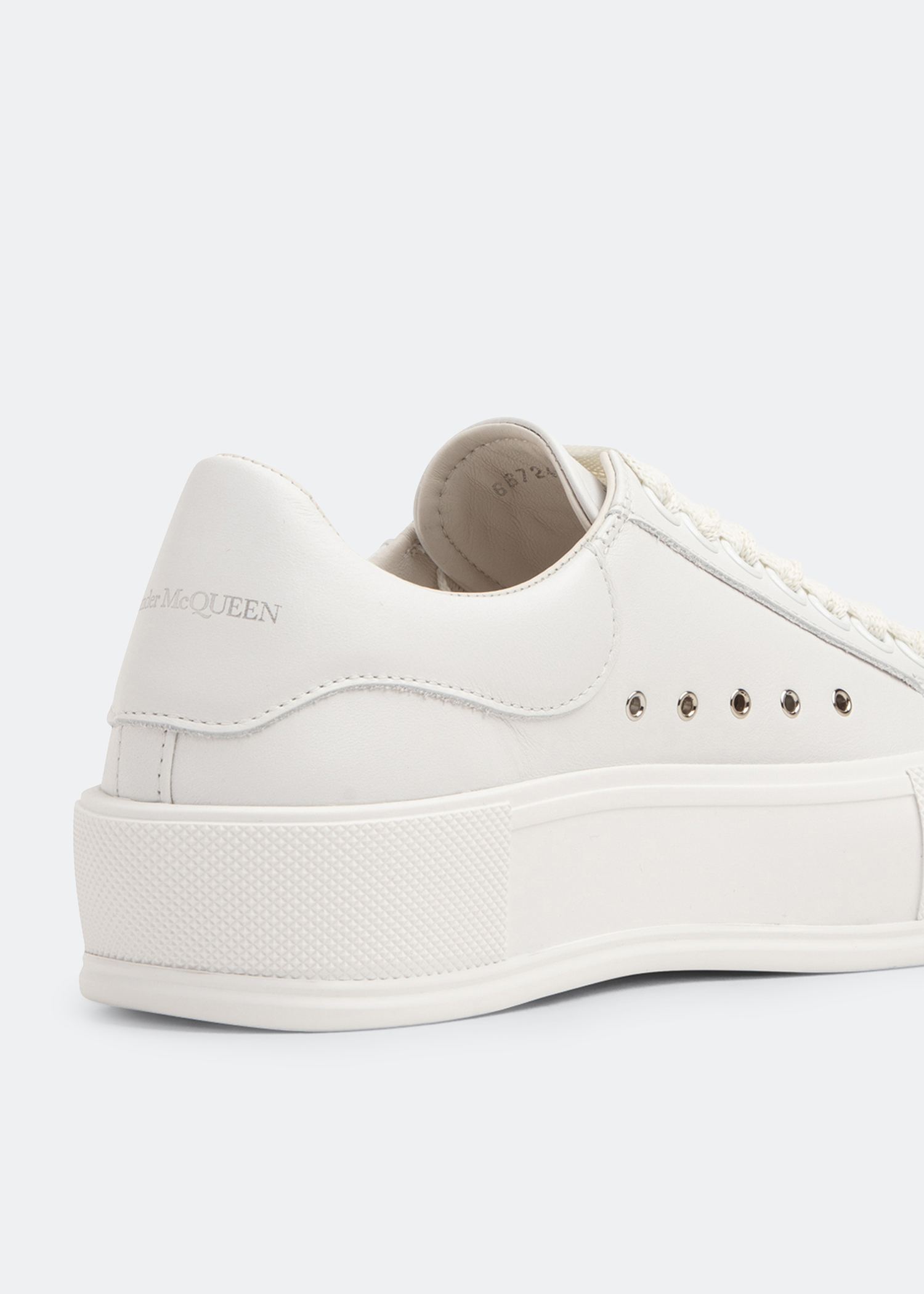Leather sneakers, White