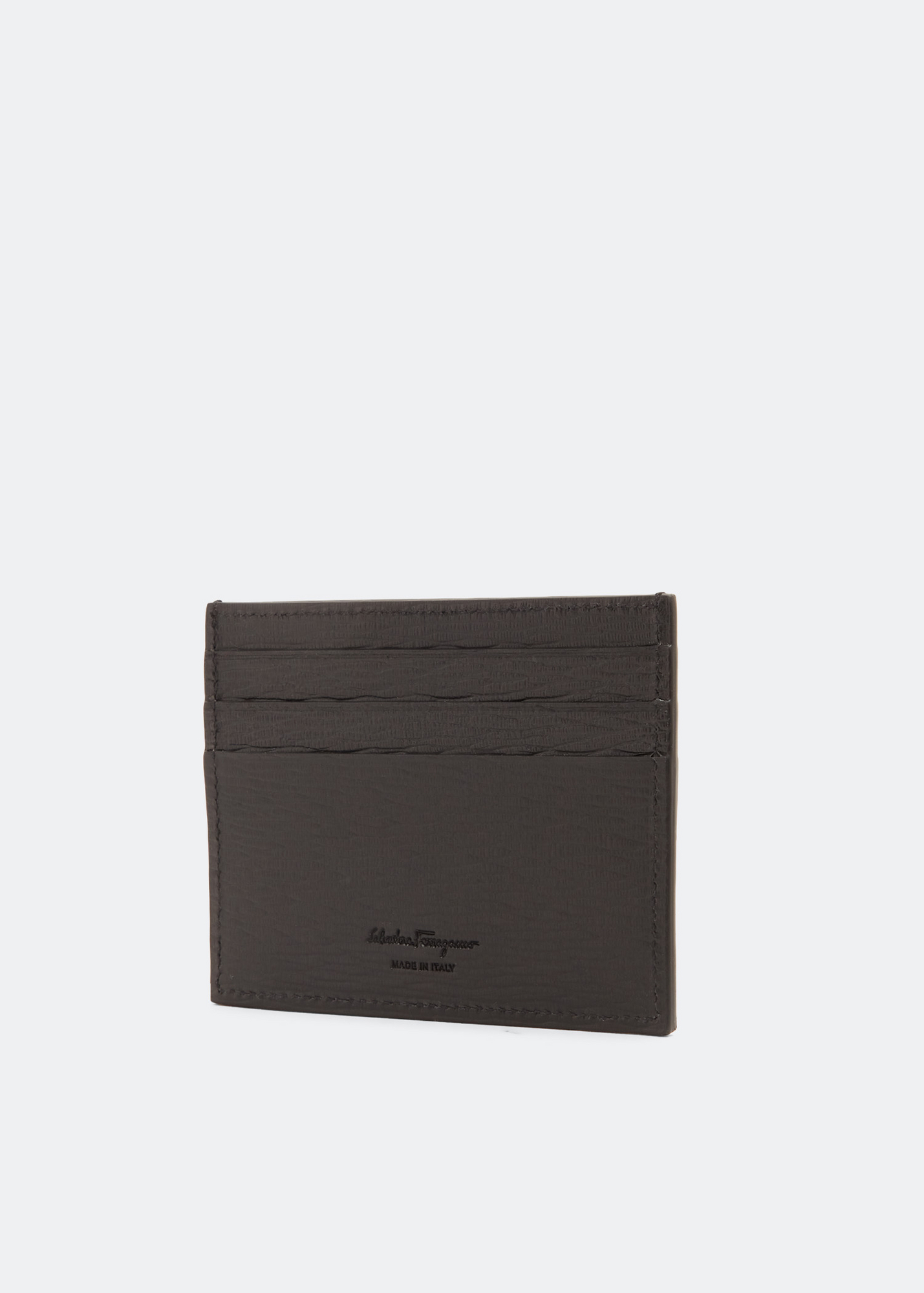 Leather card holder, Black
