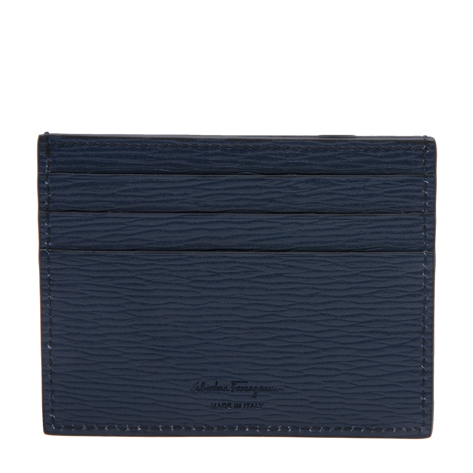 Gancini card holder, Blue