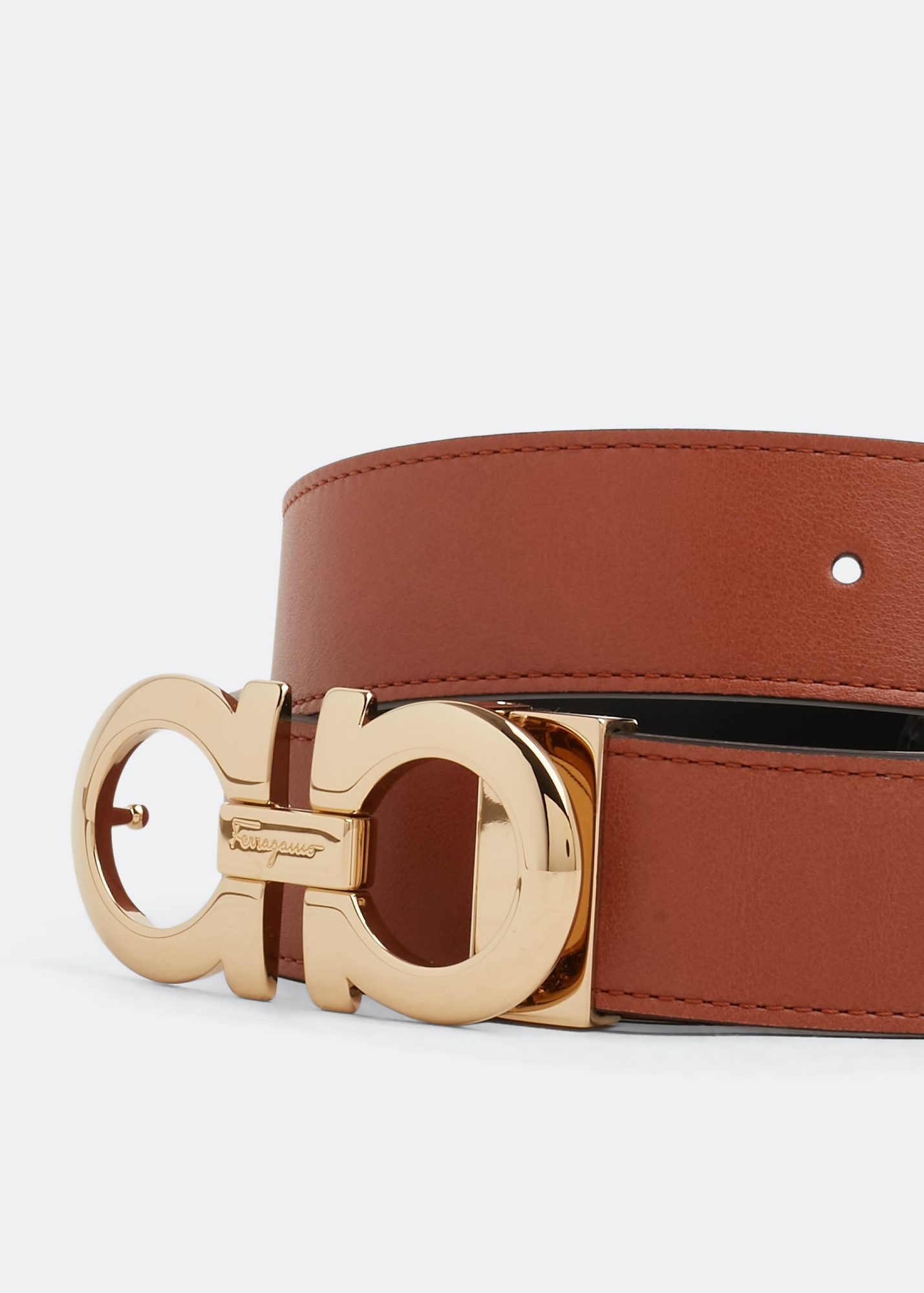 Gancini belt, Brown