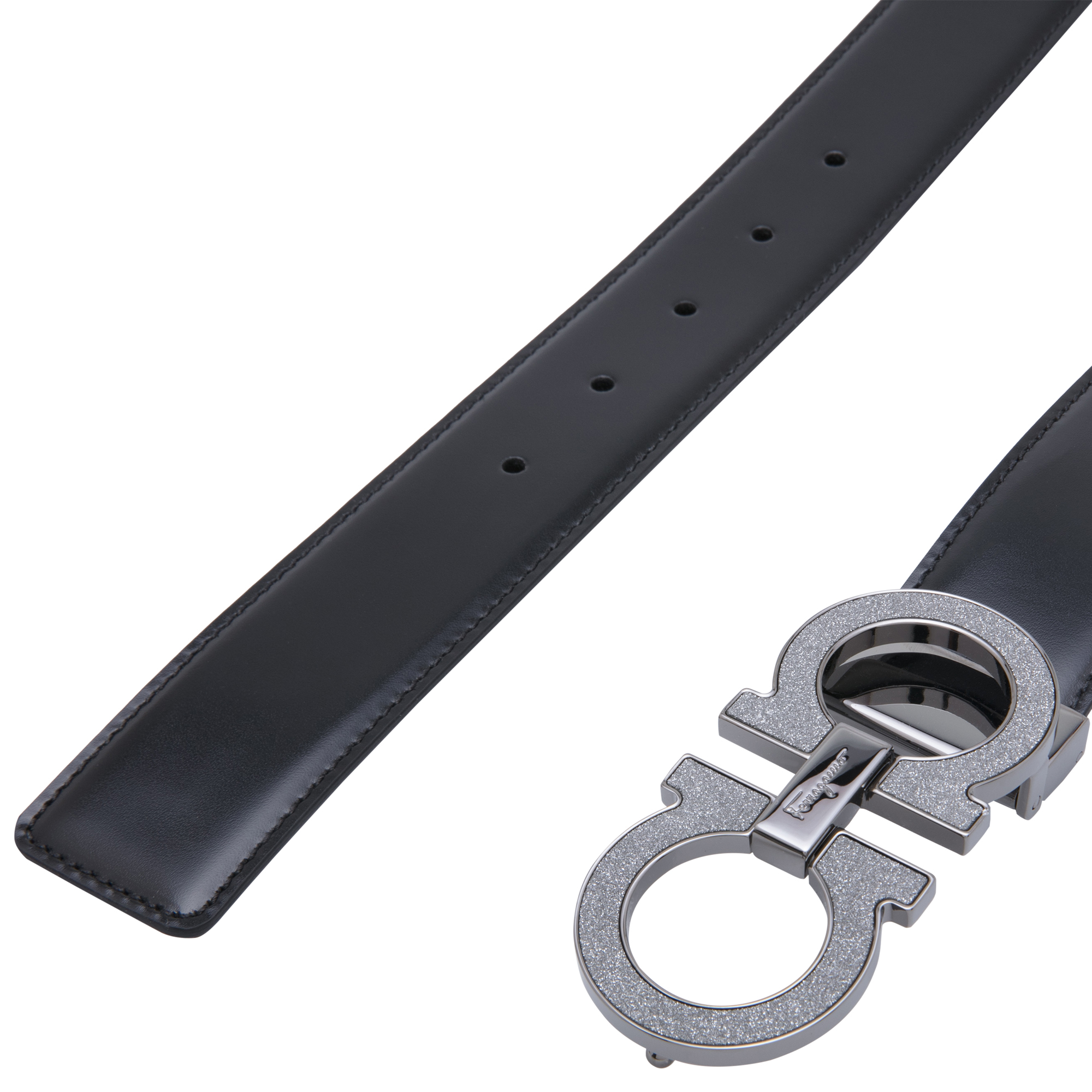 Gancini belt, Black