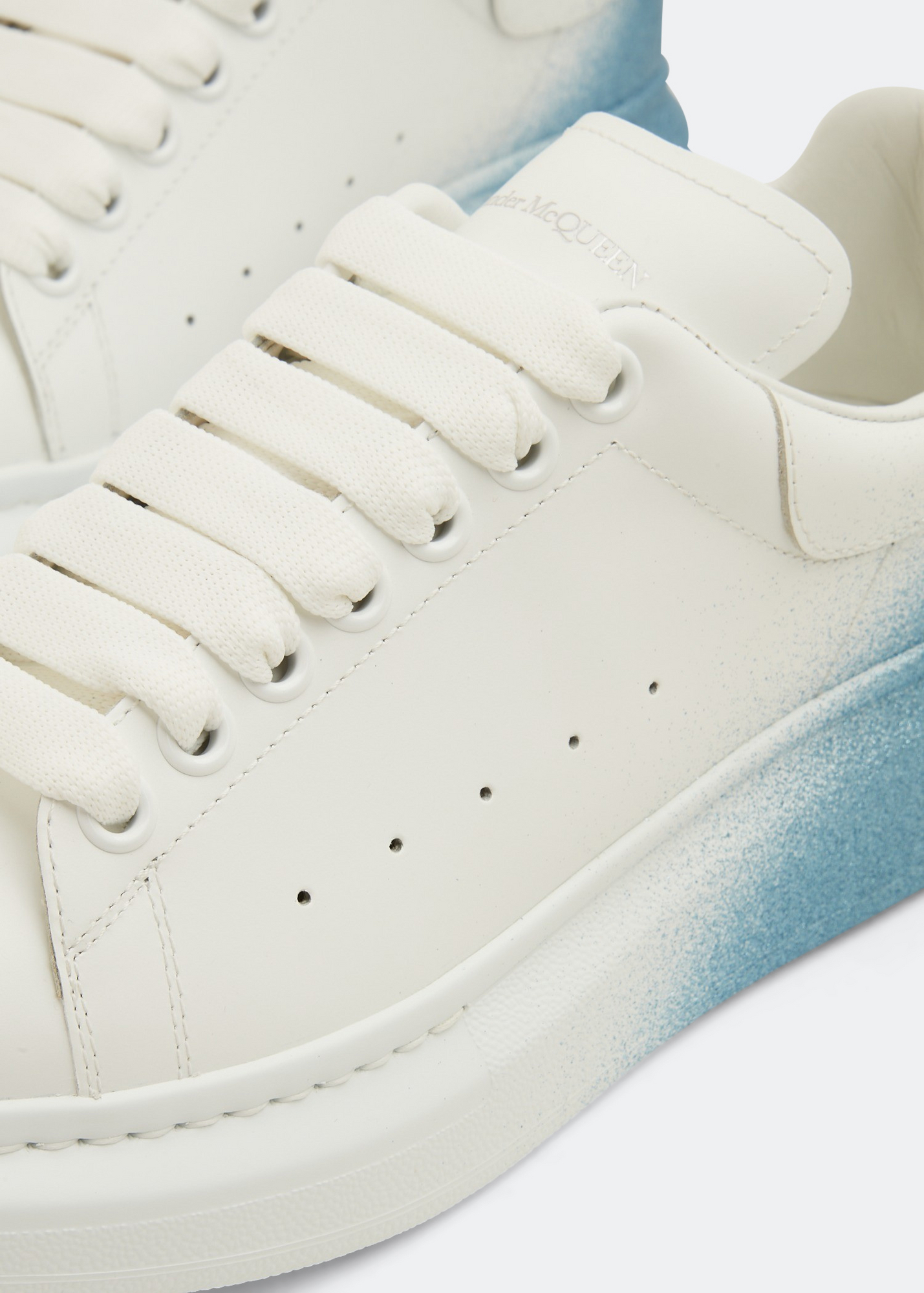 Oversized glitter sneakers, White