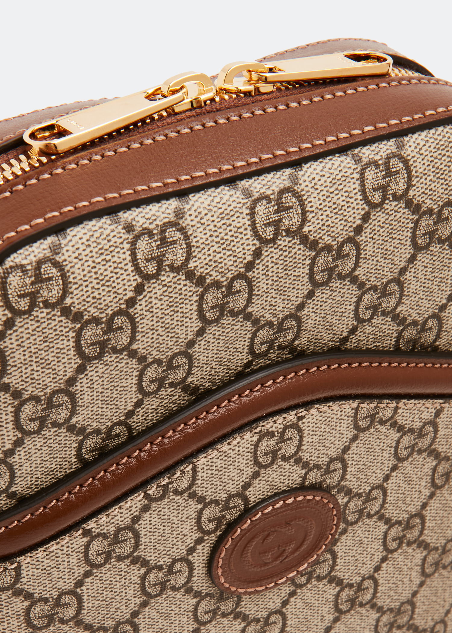 Interlocking G shoulder bag, Brown