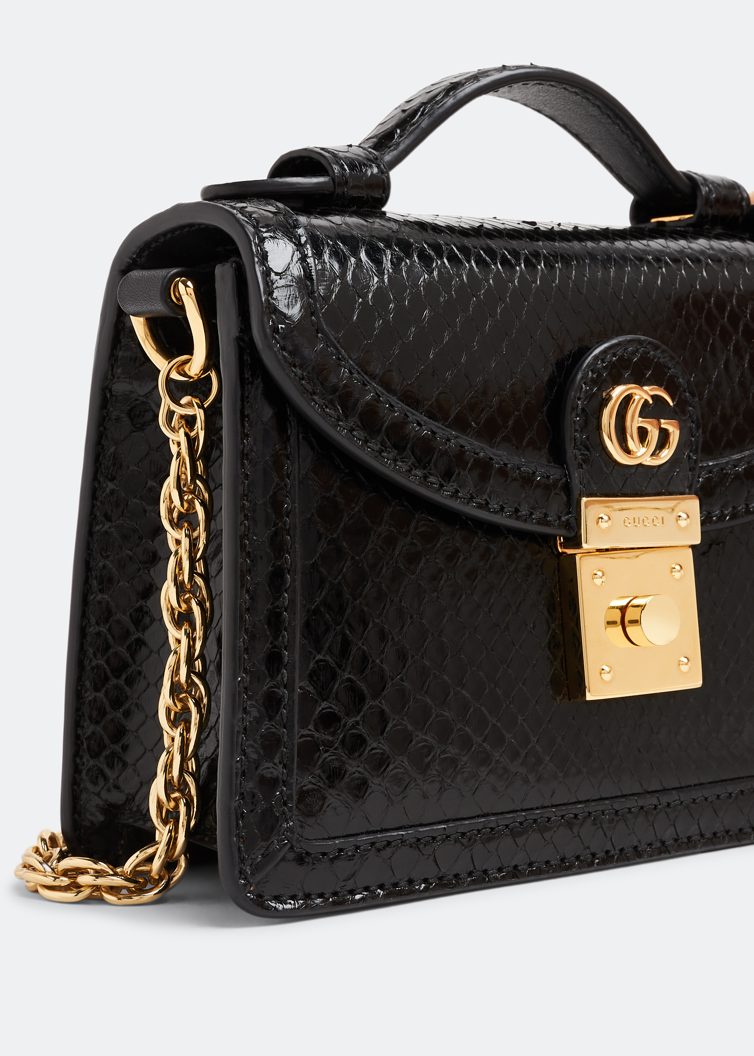 Ophidia GG mini shoulder bag, Black