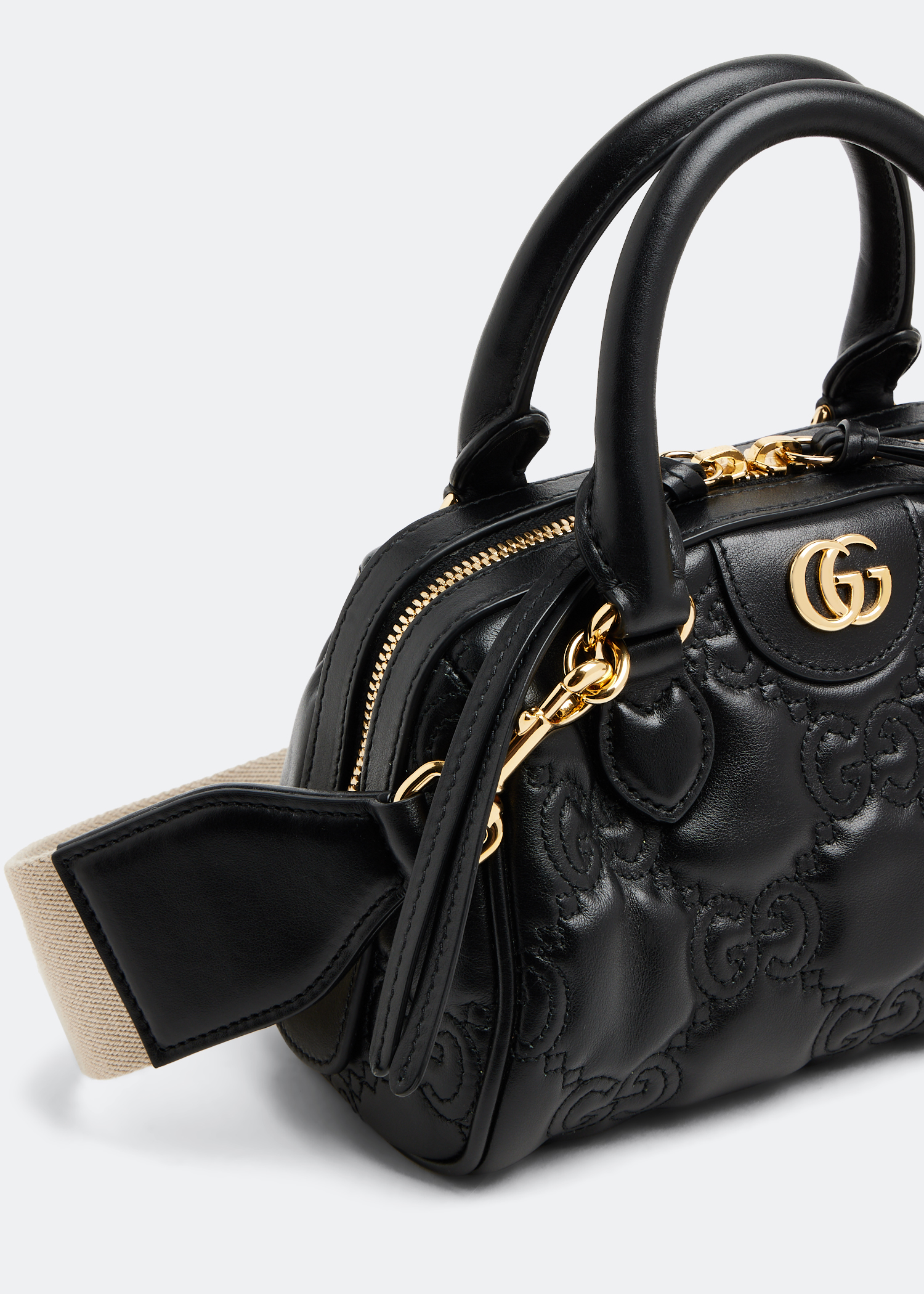 GG Matelassé mini bag, Black