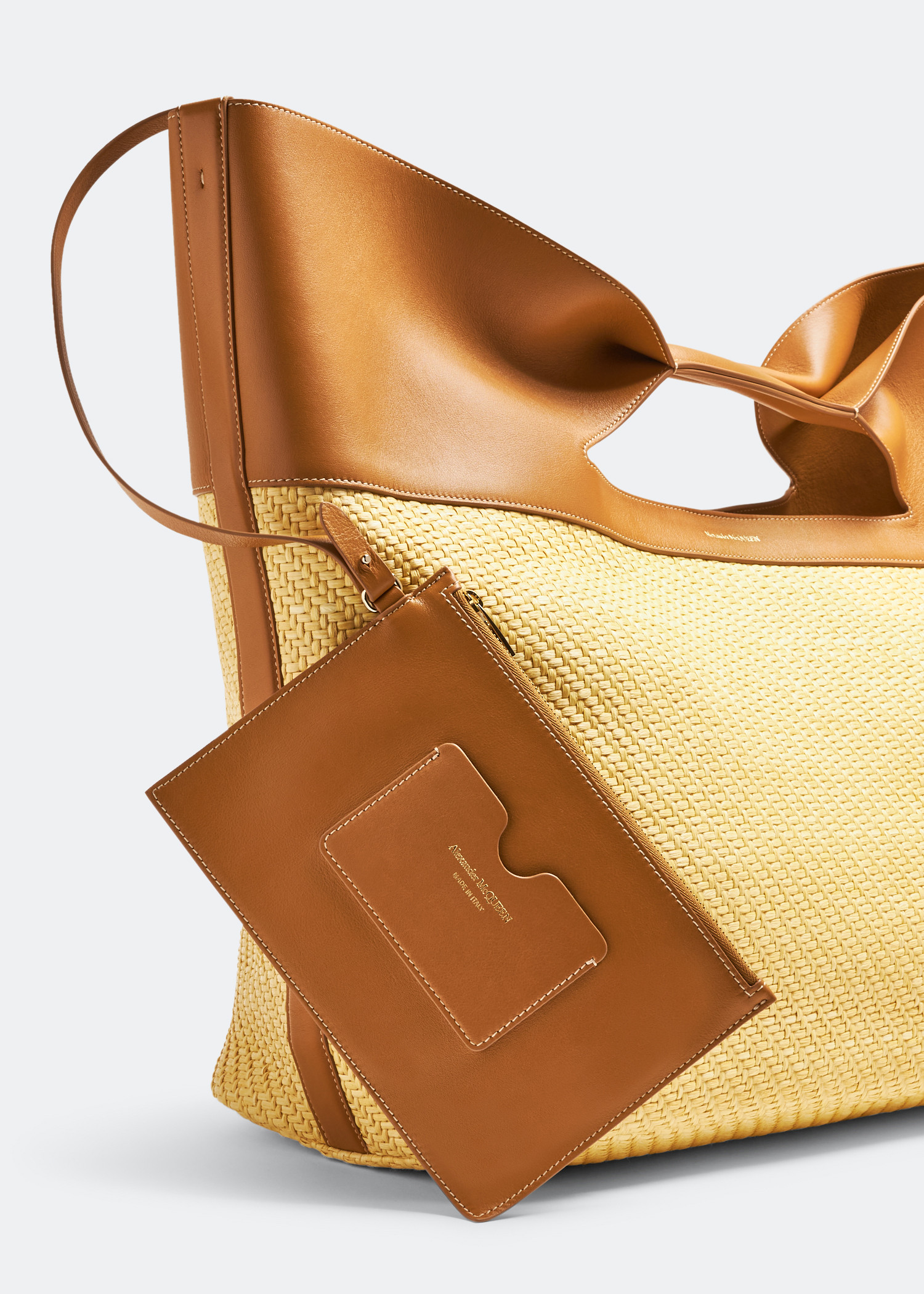 The Bow XL tote bag, Beige
