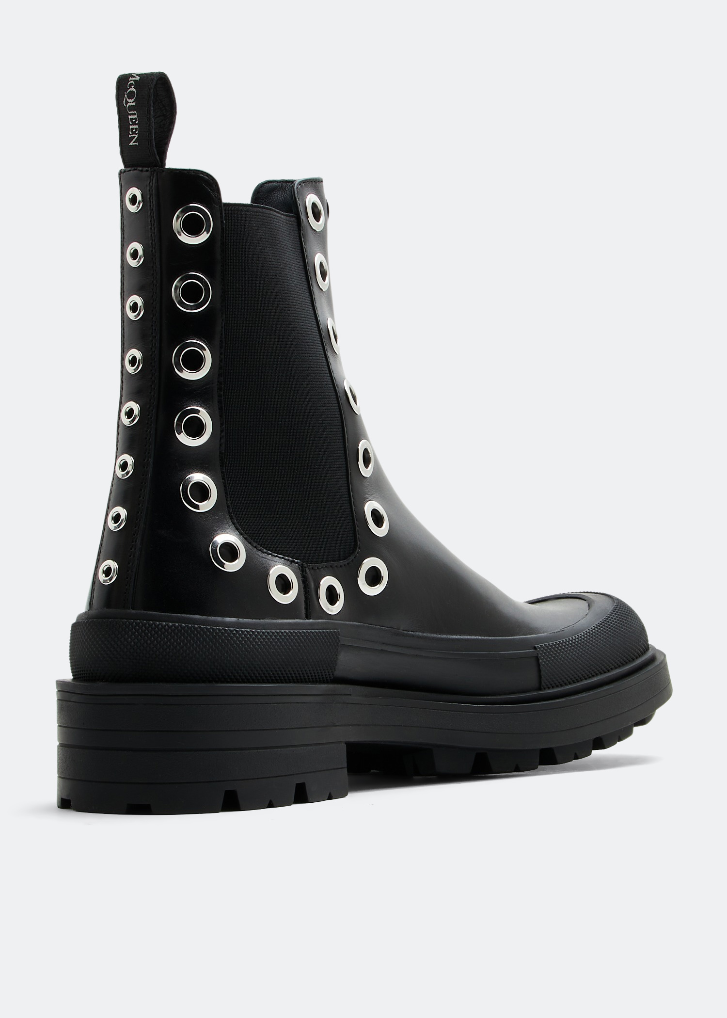 Stack Chelsea boots, Black