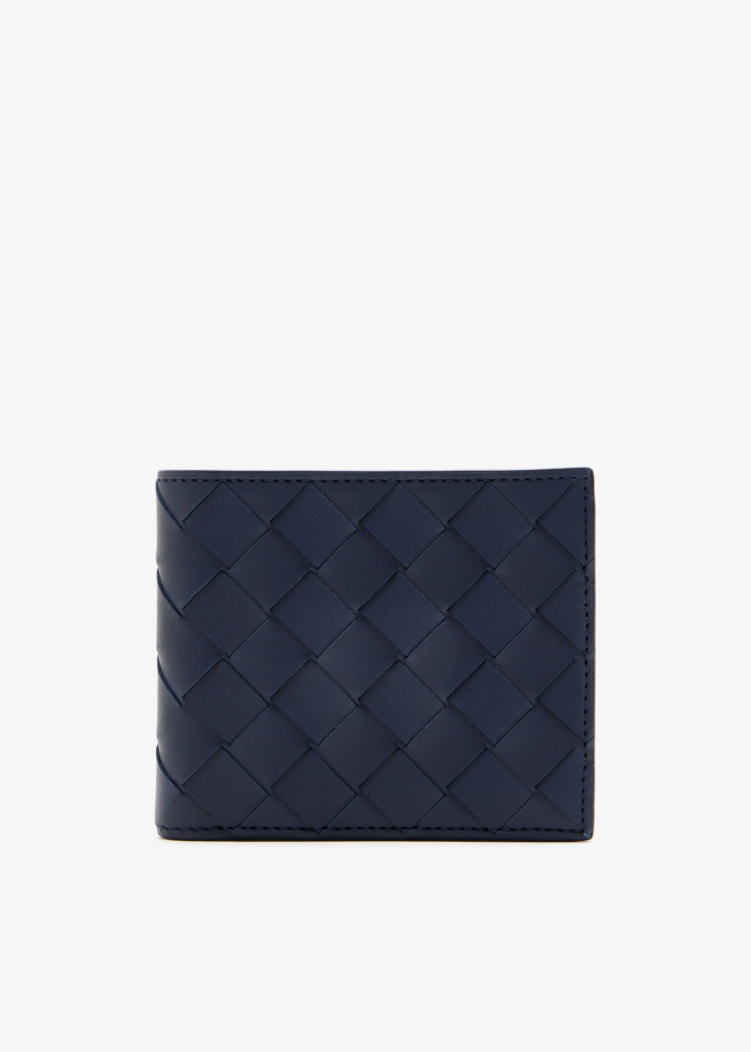 Intrecciato bi-fold wallet, Navy
Intrecciato bi-fold wallet, Navy