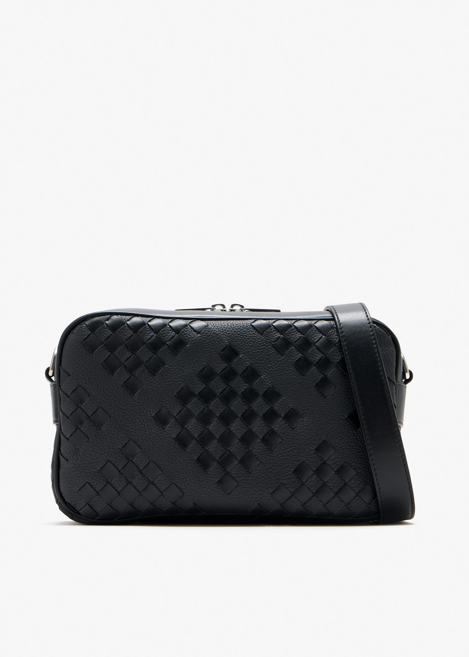 Small Intrecciato Camera Bag, Black
Small Intrecciato Camera Bag, Black