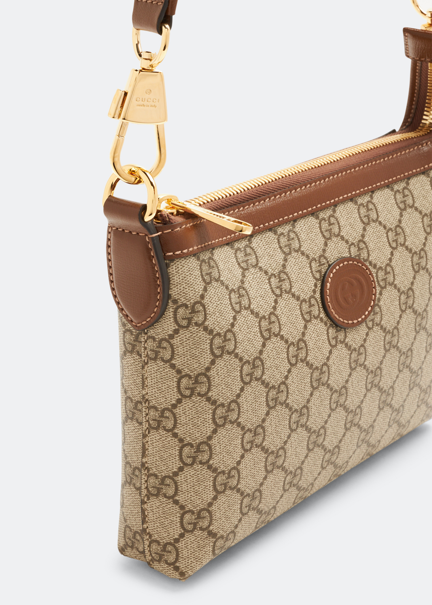 Interlocking G messenger bag, Beige
