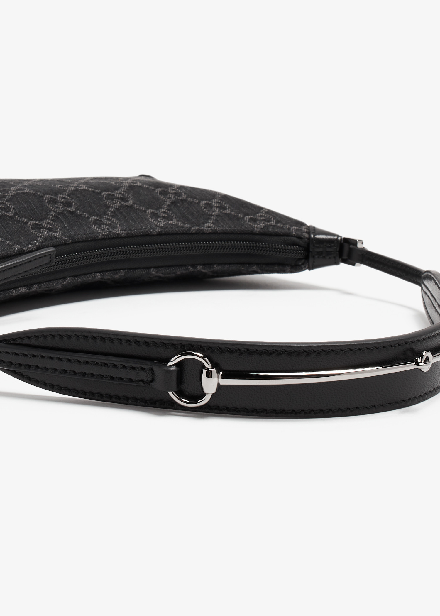 Horsebit Slim small shoulder bag, Black