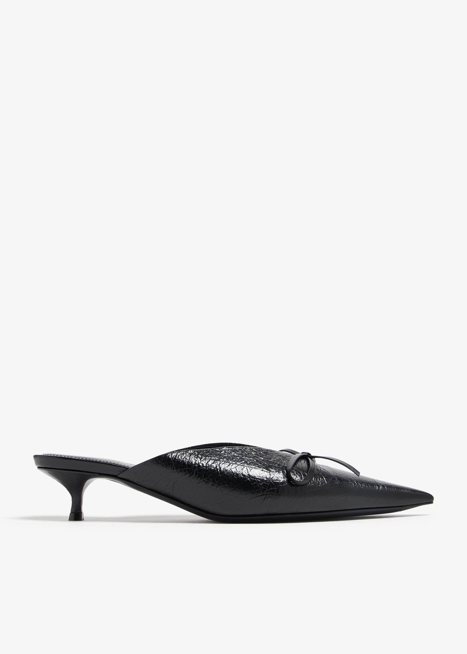 Knife Bow mules, Black
Knife Bow mules, Black
