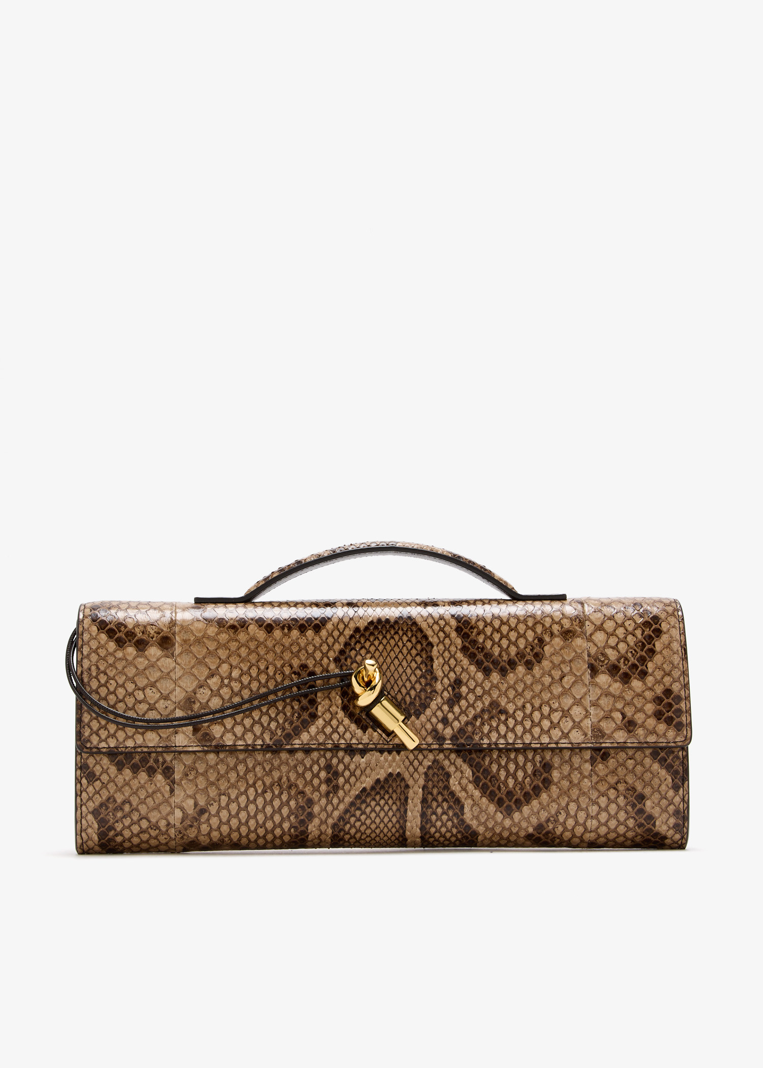 Andiamo python leather clutch, Animal printed
Andiamo python leather clutch, Animal printed