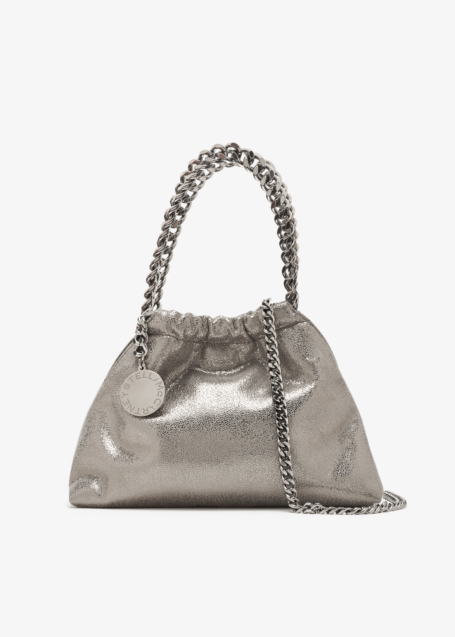 Falabella mini drawstring bag, Grey
Falabella mini drawstring bag, Grey