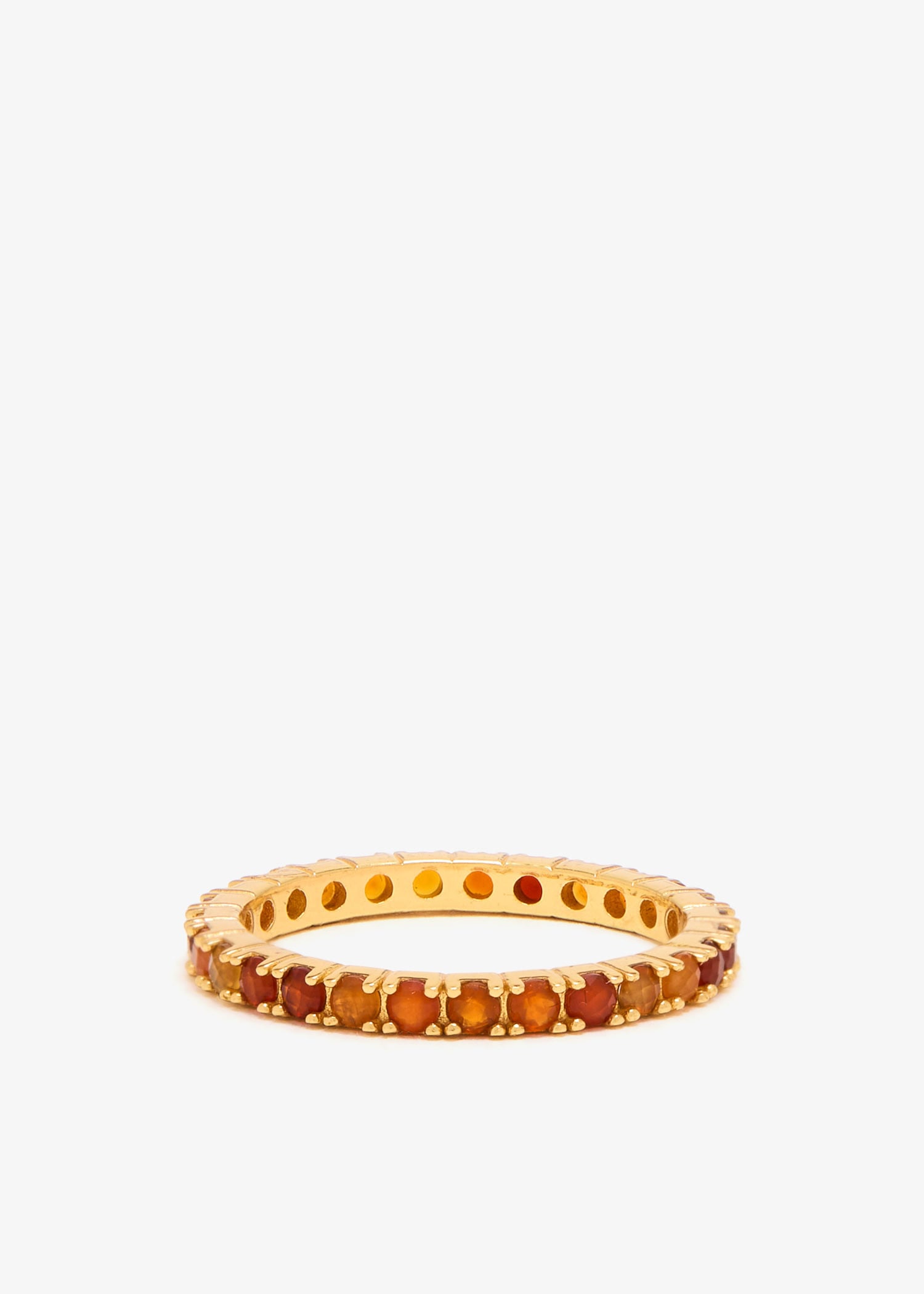 Carnelian Eternity band ring, Red
Carnelian Eternity band ring, Red