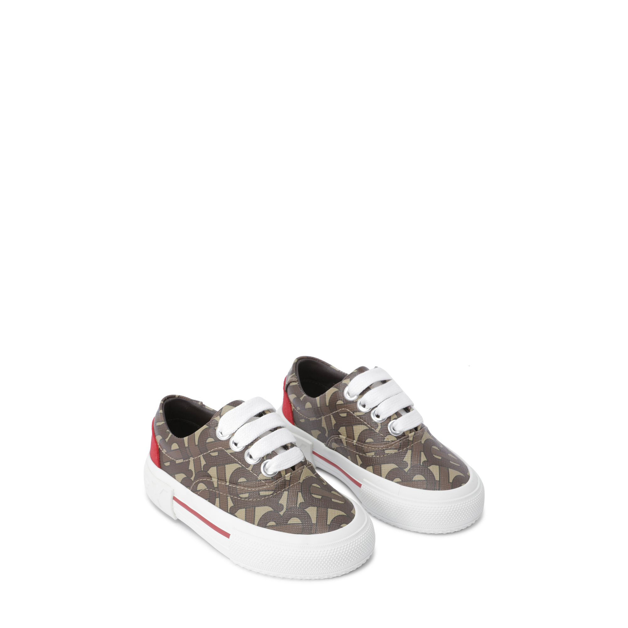 Monogram printed sneakers, Brown
