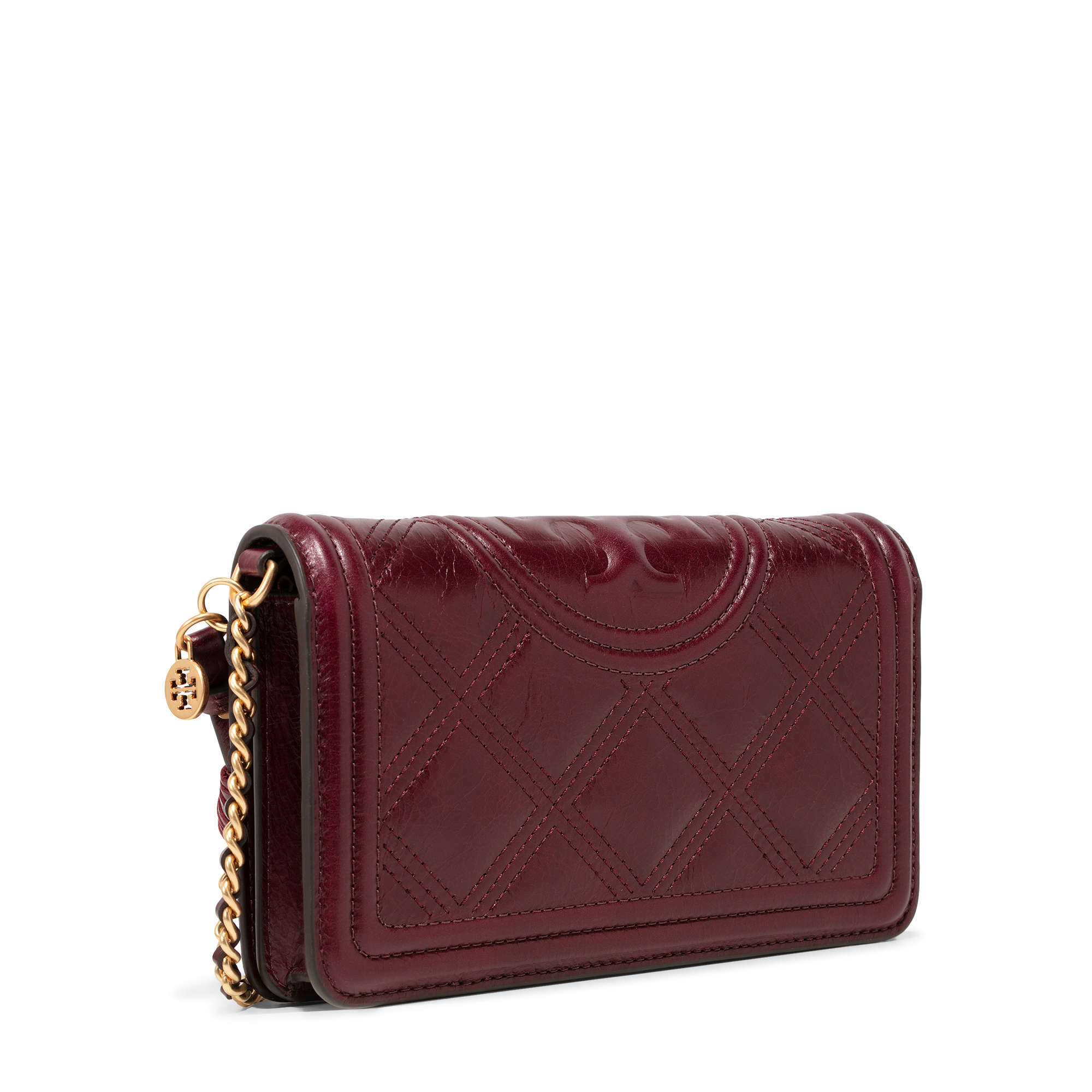Fleming wallet crossbody bag, Burgundy