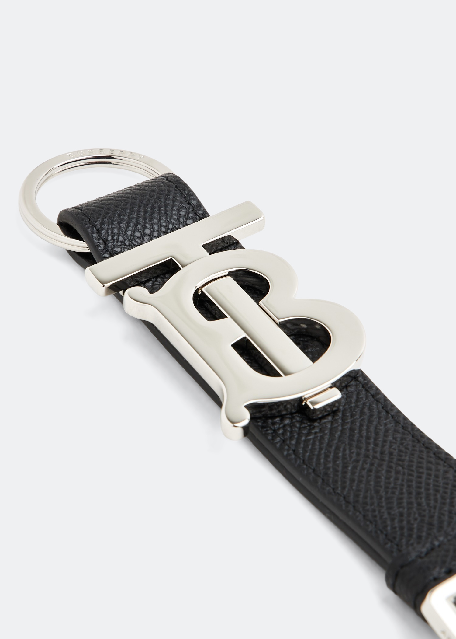 Monogram Motif key ring, Black