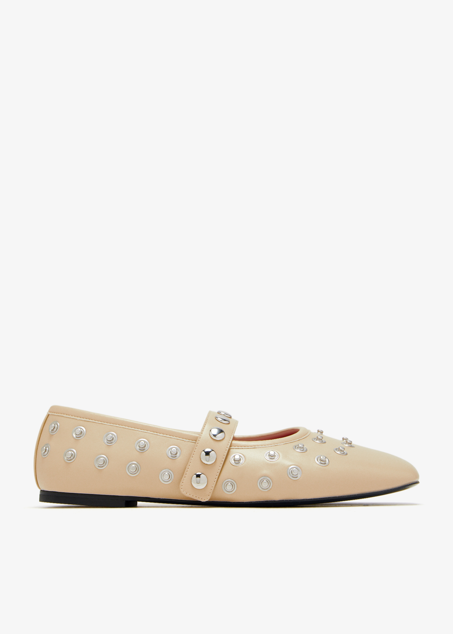 Ryder Popper-studded ballet flats, Beige
Ryder Popper-studded ballet flats, Beige