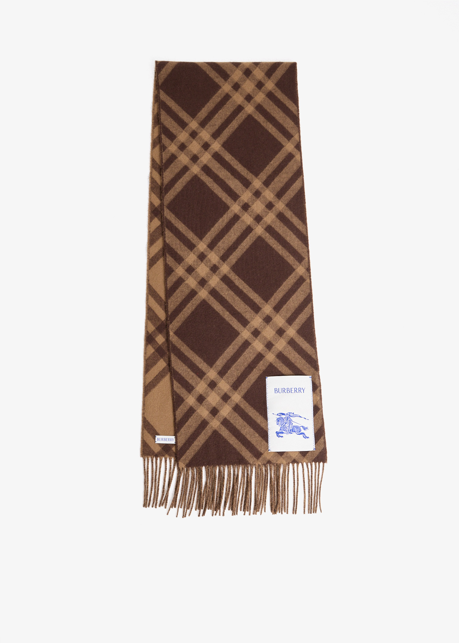 Check cashmere scarf, Brown
Check cashmere scarf, Brown