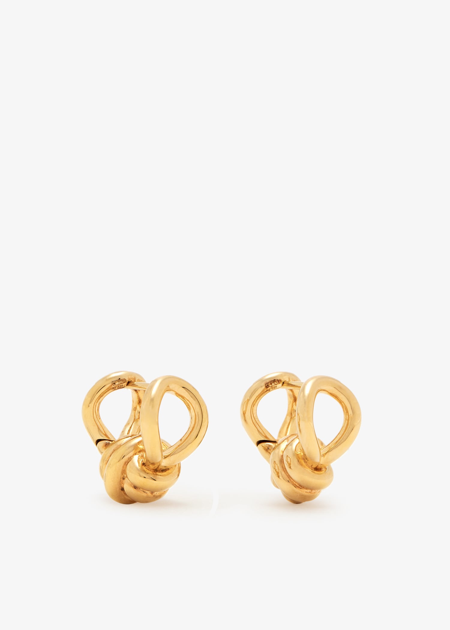 Knot hoop earrings, Gold
Knot hoop earrings, Gold