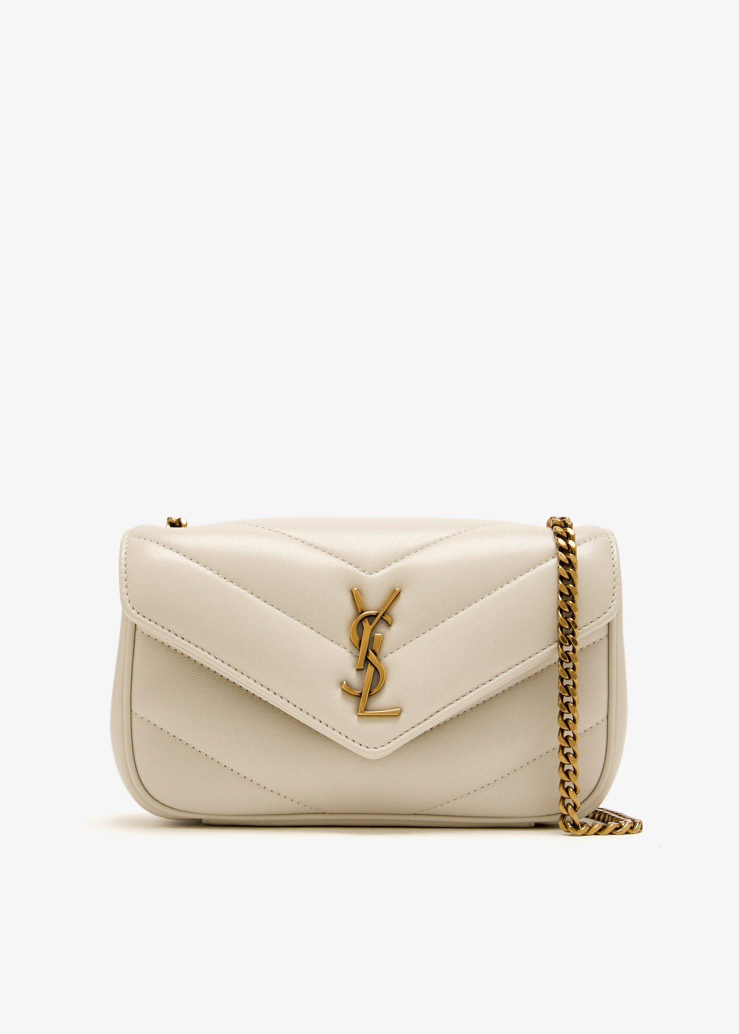 Loulou mini chain bag, Cream
Loulou mini chain bag, Cream