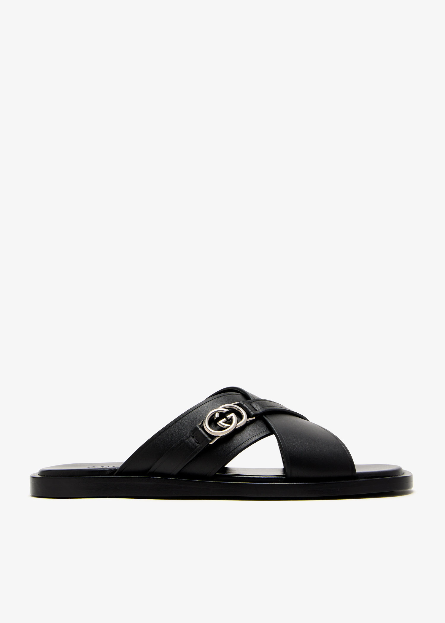 Interlocking G slide sandals, Black
Interlocking G slide sandals, Black