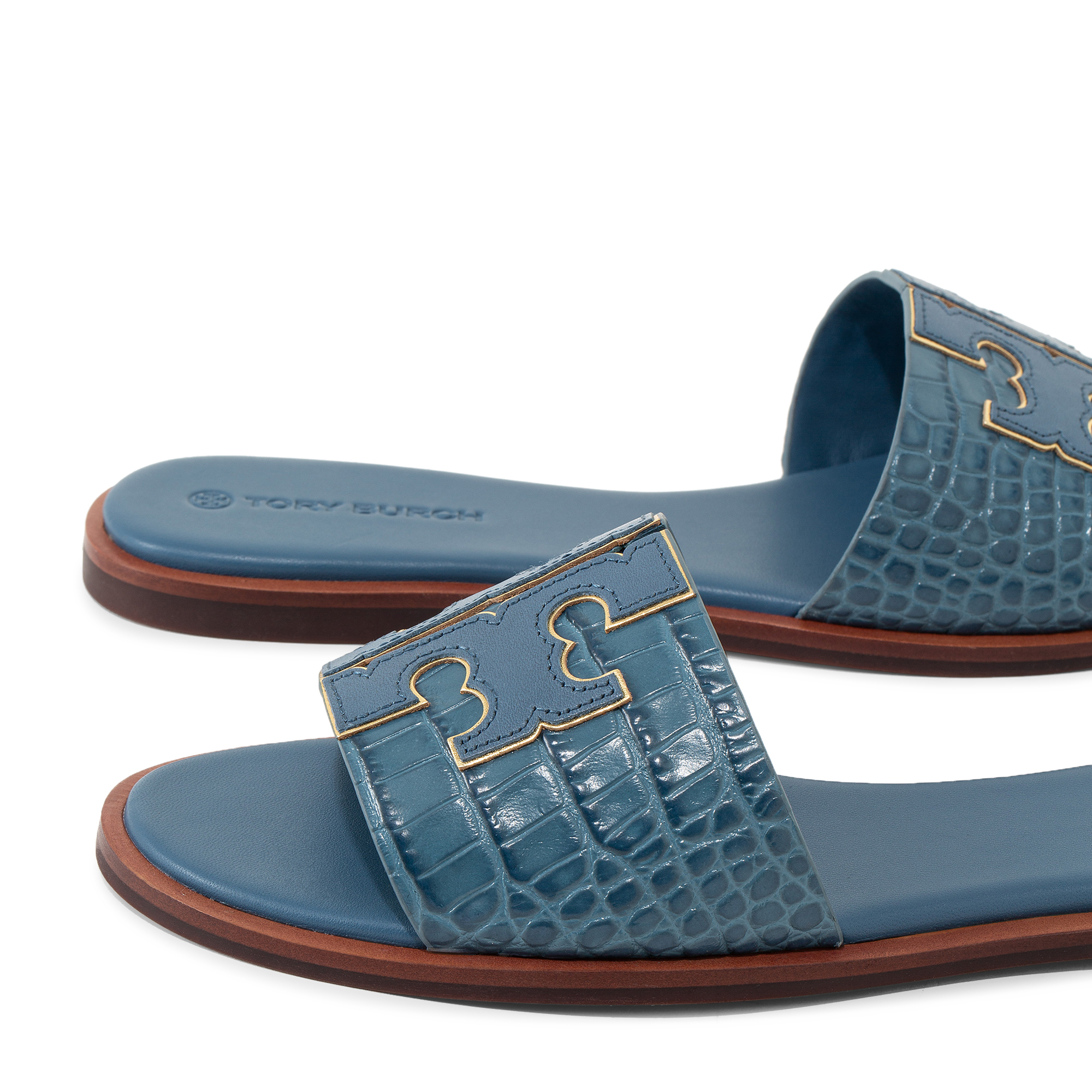 Ines slide sandals, Blue