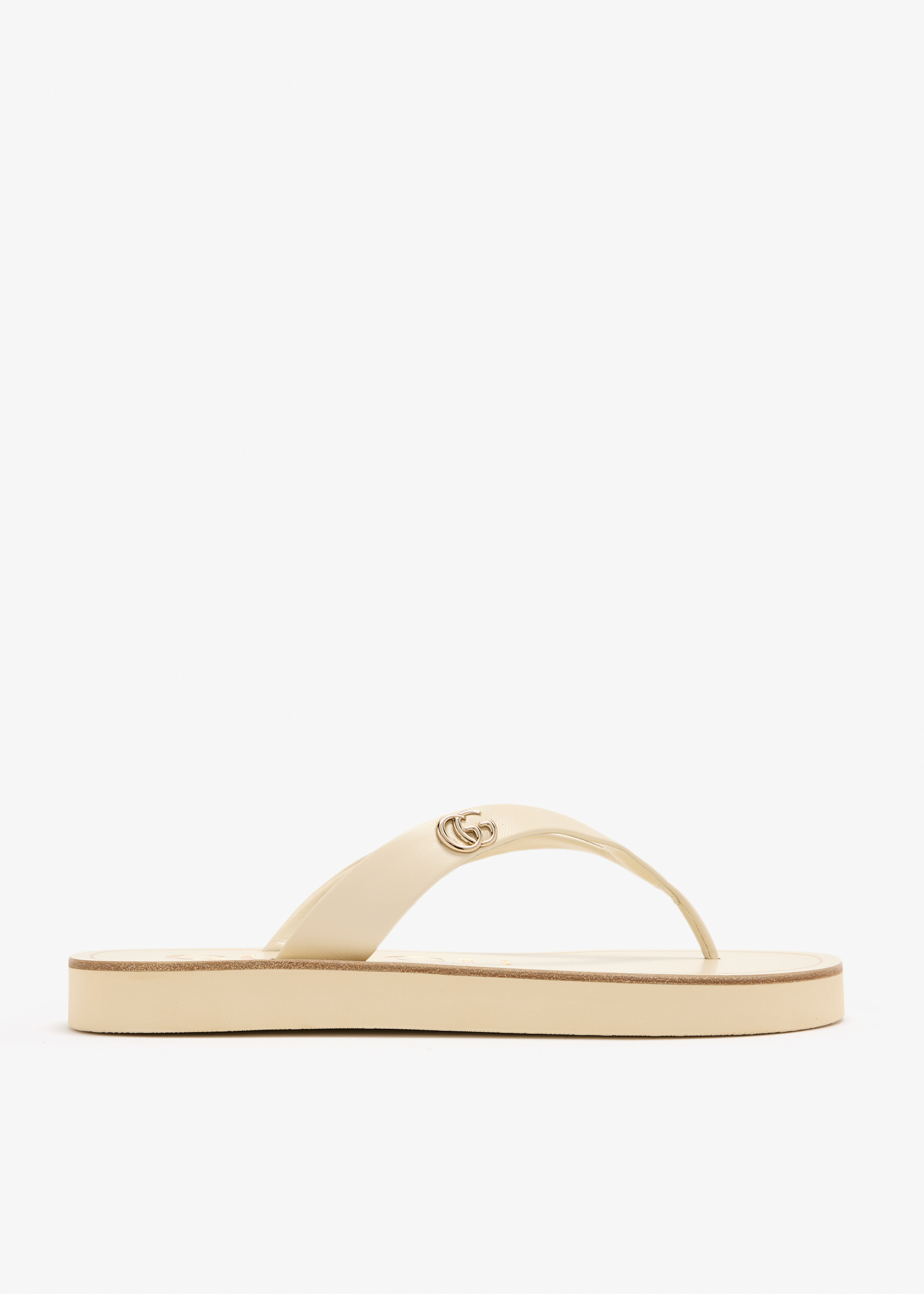 Double G thong sandals, Cream
Double G thong sandals, Cream