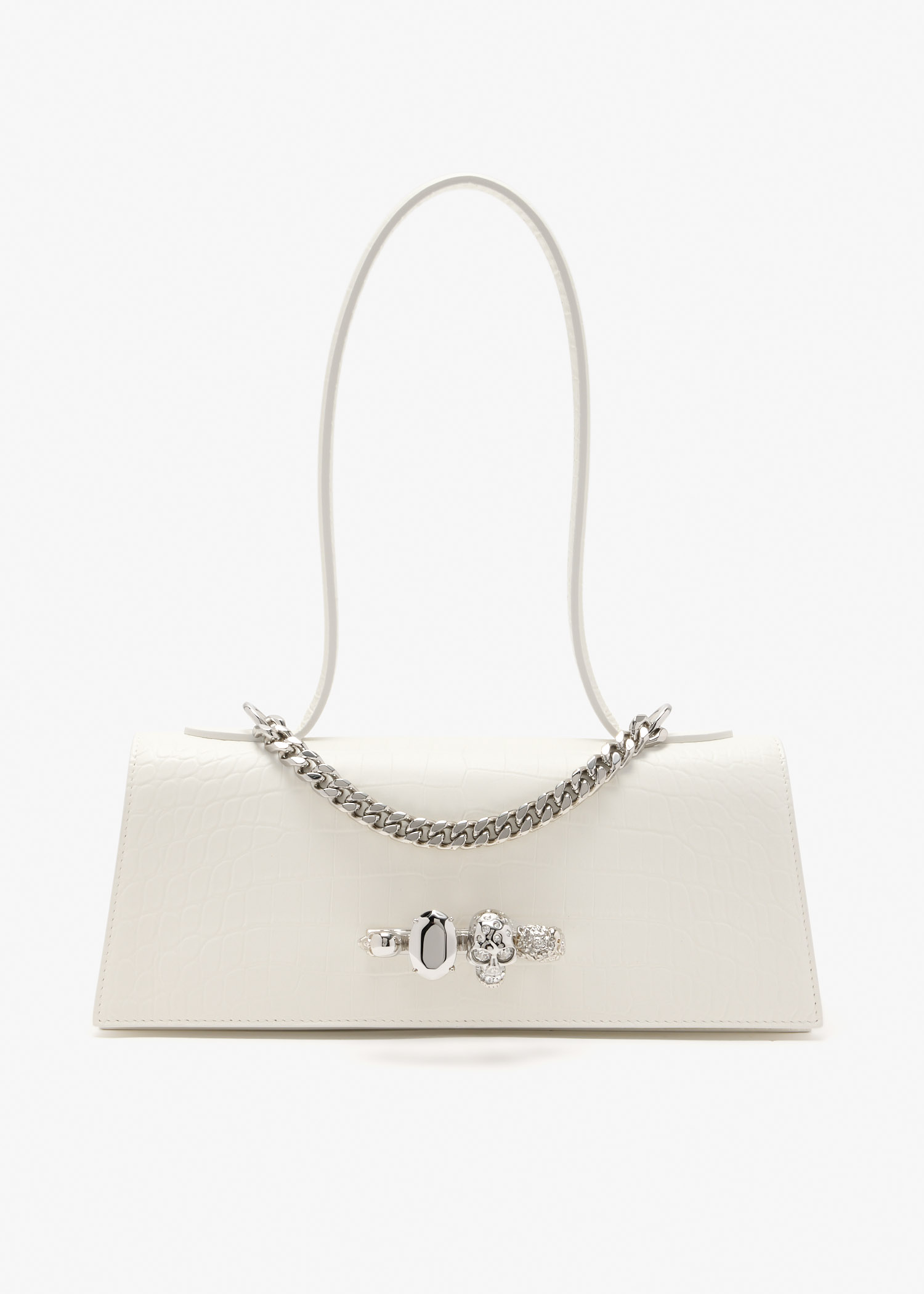 Jewelled top-handle bag, White
Jewelled top-handle bag, White