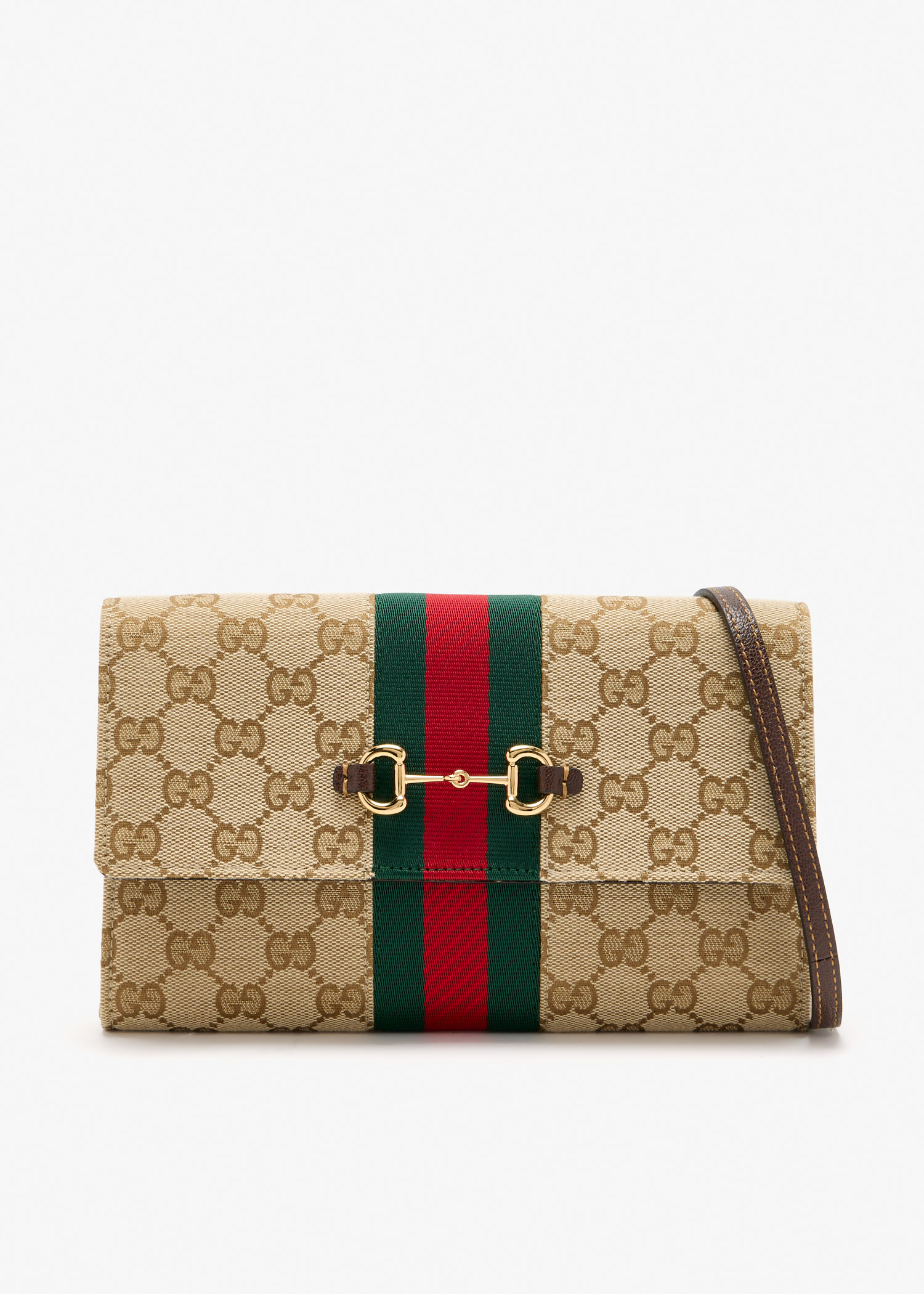 Horsebit Web strap wallet, Printed
Horsebit Web strap wallet, Printed