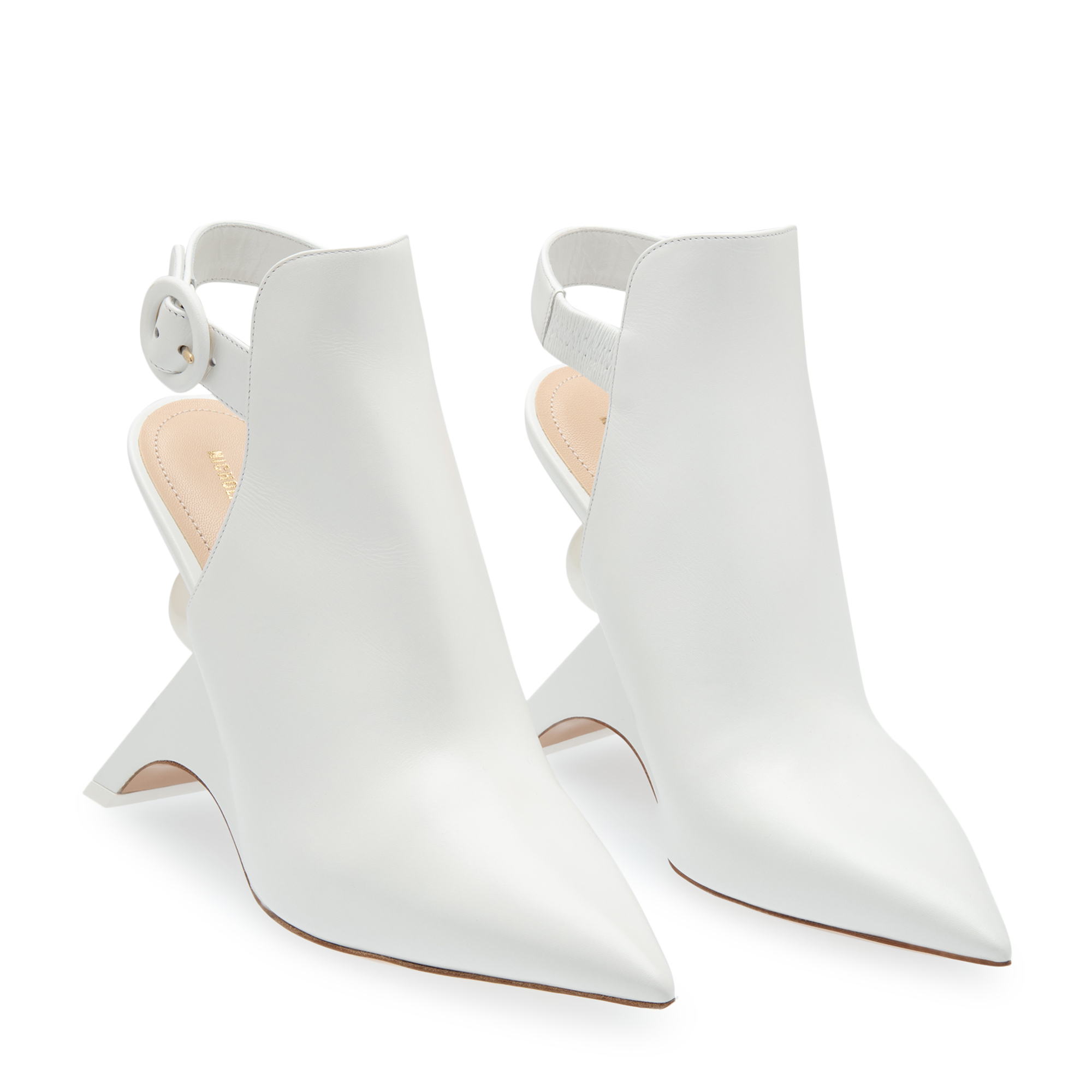 Jazzelle sling boots, White