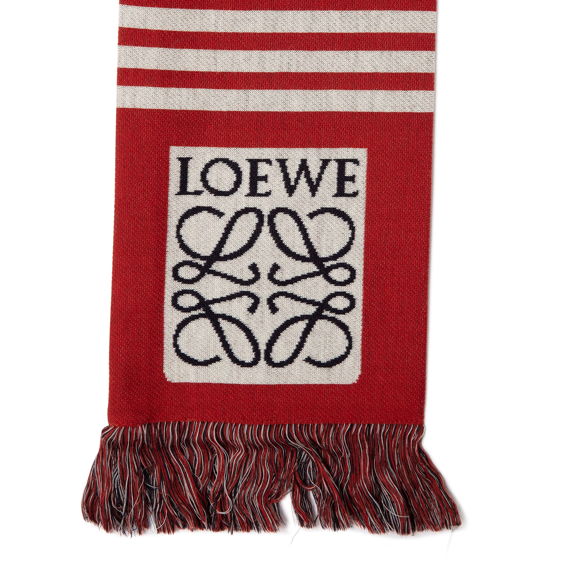 Jacquard scarf, Red