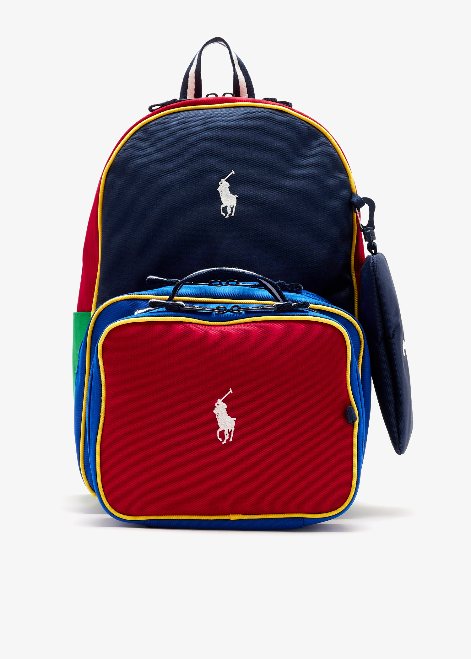 Polo Backpack, Lunch Bag & Pencil Case combo pack, Multicolored
Polo Backpack, Lunch Bag & Pencil Case combo pack, Multicolored