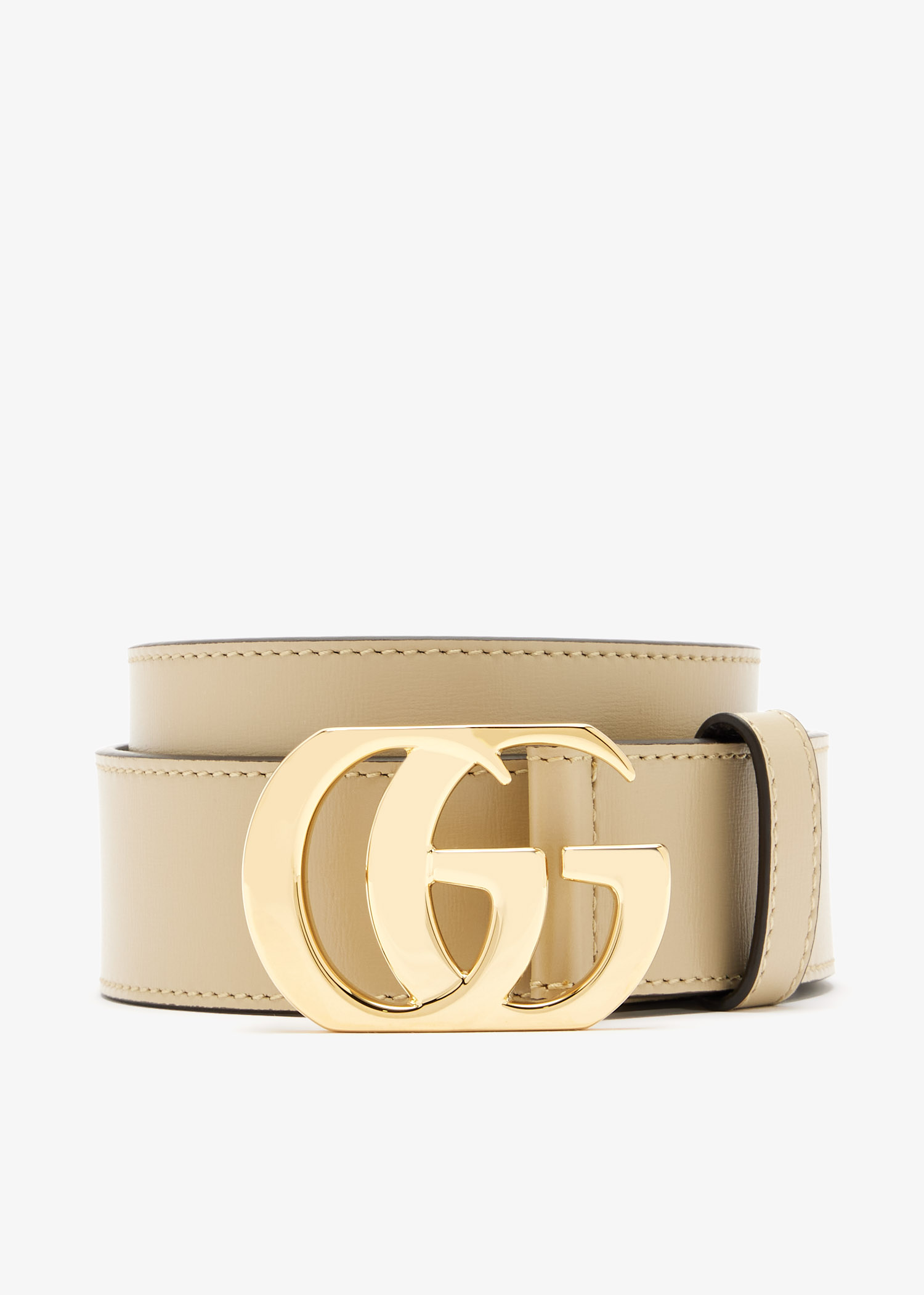Double G buckle belt, Beige
Double G buckle belt, Beige