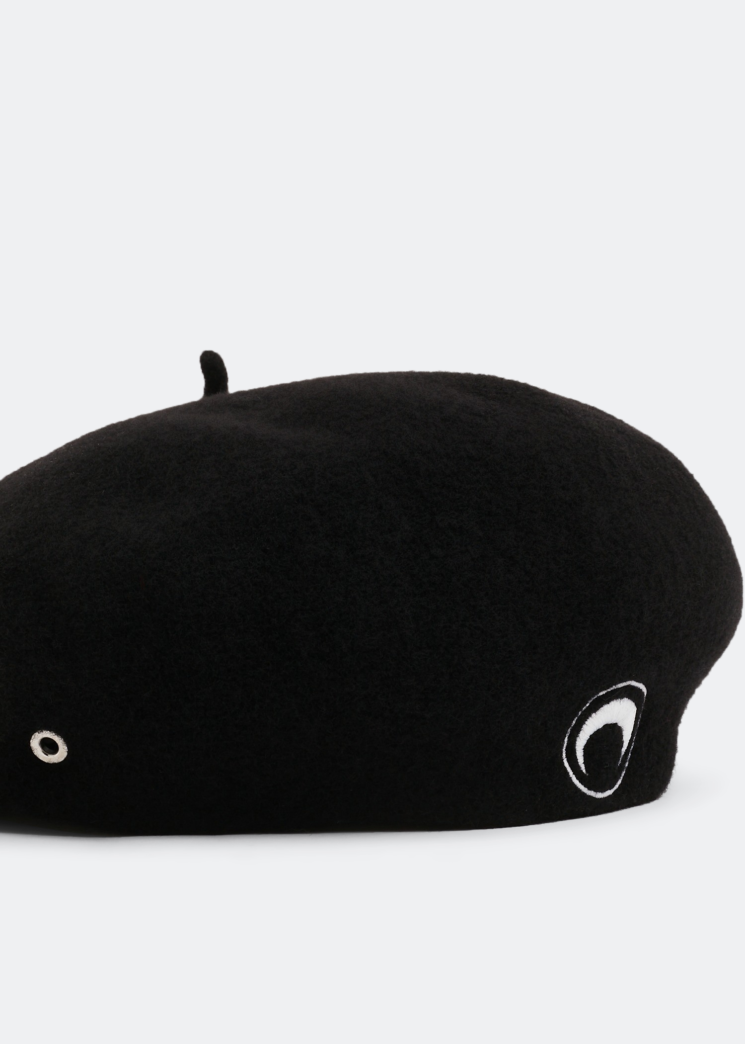 Embroidered French beret, Black