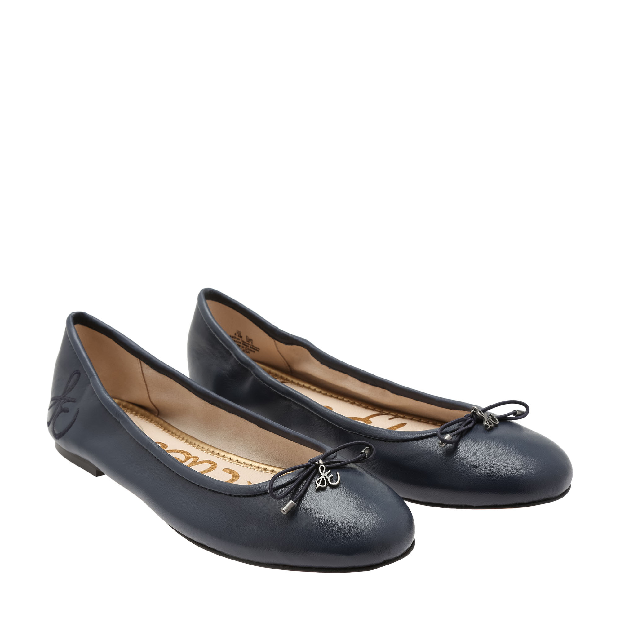Felicia leather ballerinas, Blue